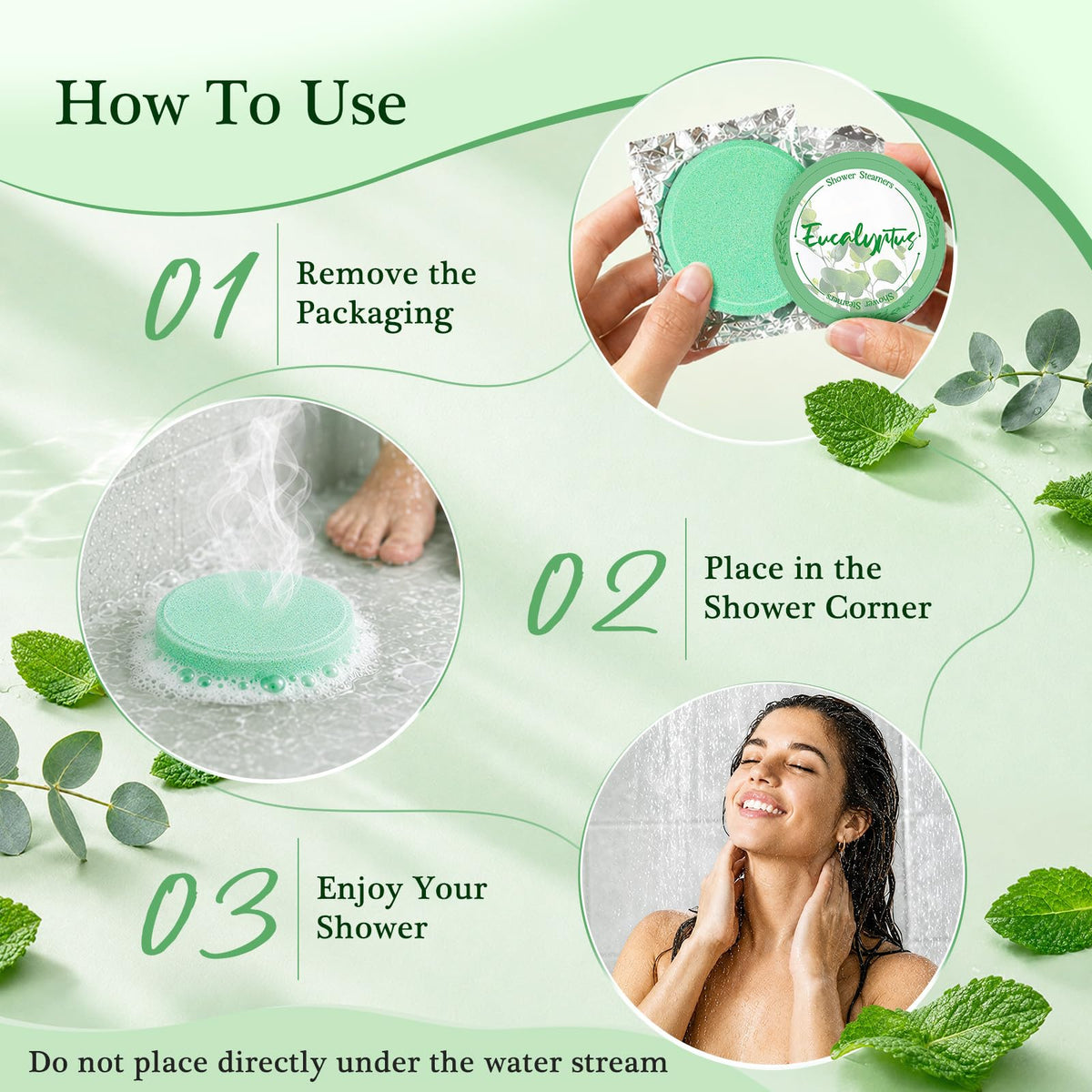 Linkax Shower Steamers Aromatherapy 8 Pcs, Christmas Gift for Women Purple