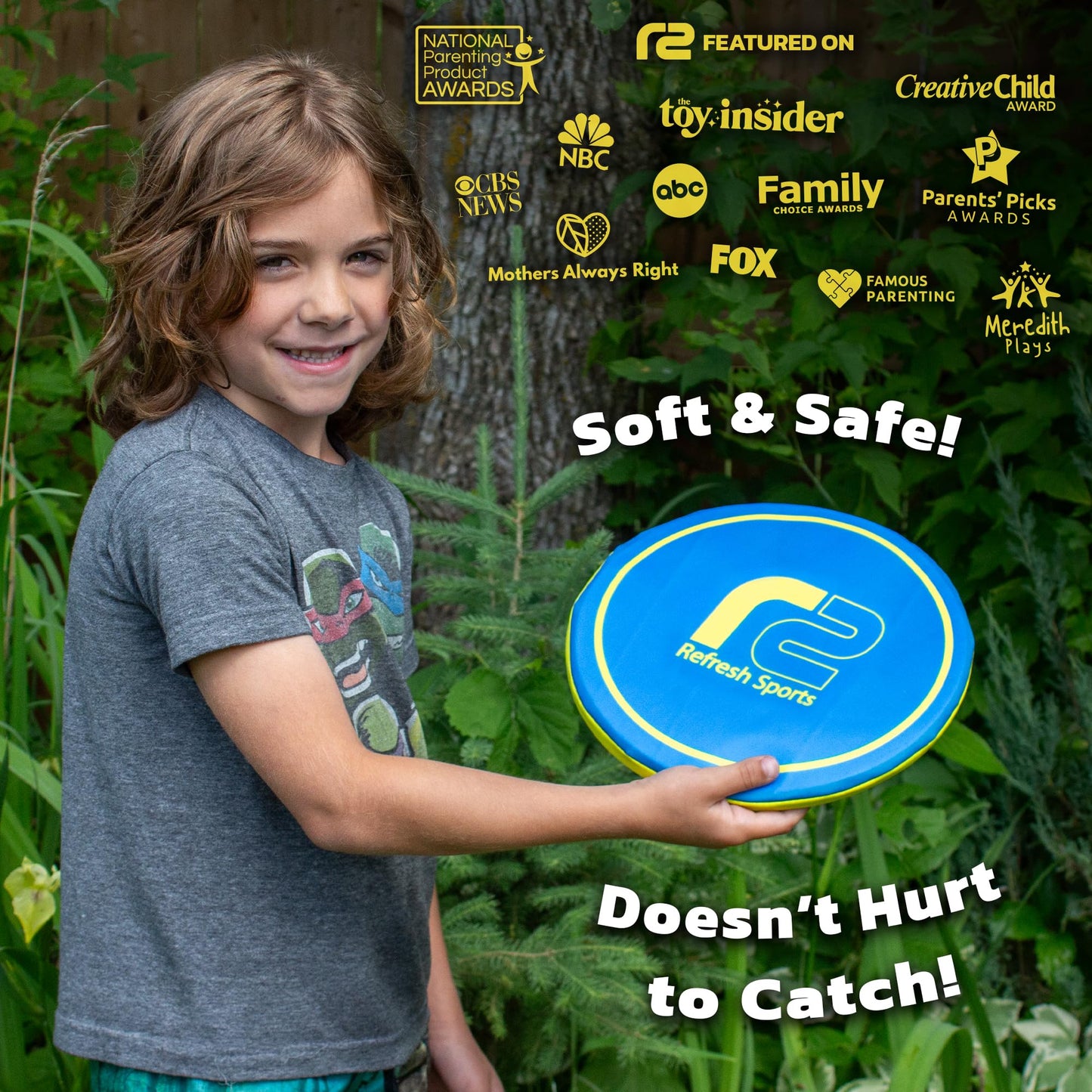 Soft Disc Flying Toy - Doesn't Hurt to Catch - Flying Disc Outdoor Toys For Kids - Easy to Learn Flying Toy - Best Boys Toys For Kids Outdoor - Gifts for Boys & Girls 3 4 5 6 7 8 9 10 11 12 13+