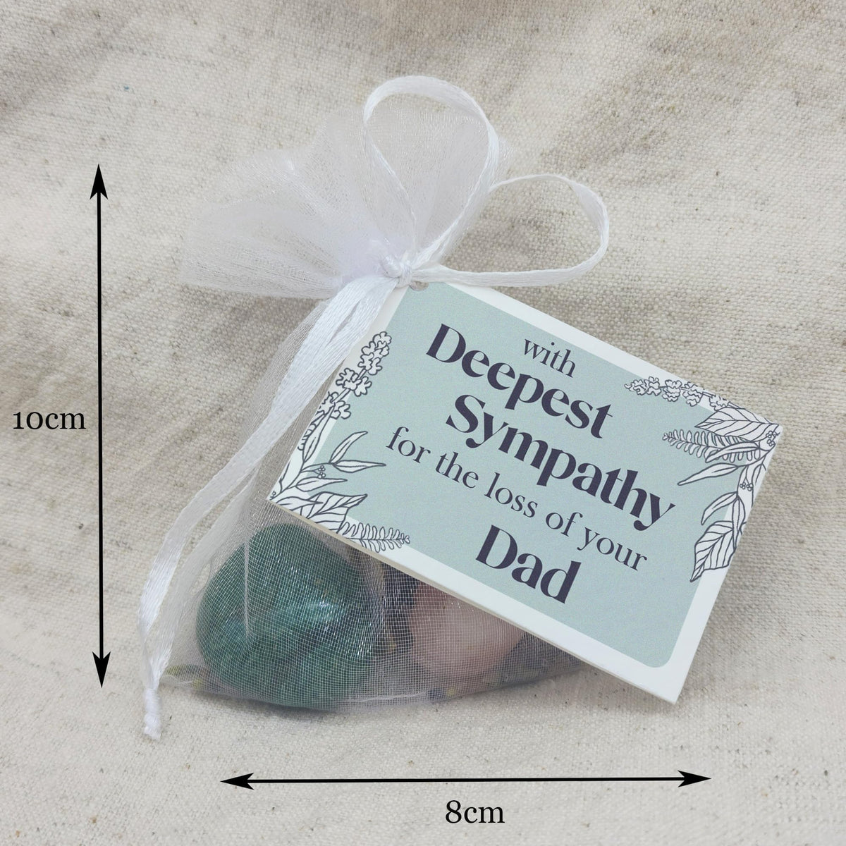 Loss of Nan - Deepest Sympathy gemstone gift bag with mini card
