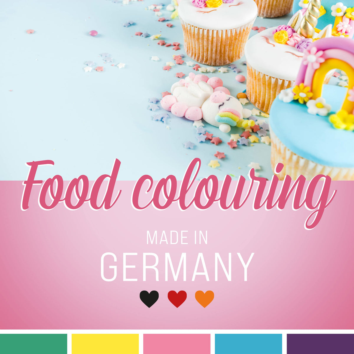 Belissia Liquid Food Colouring Rosa 10ml for Cooking and Baking