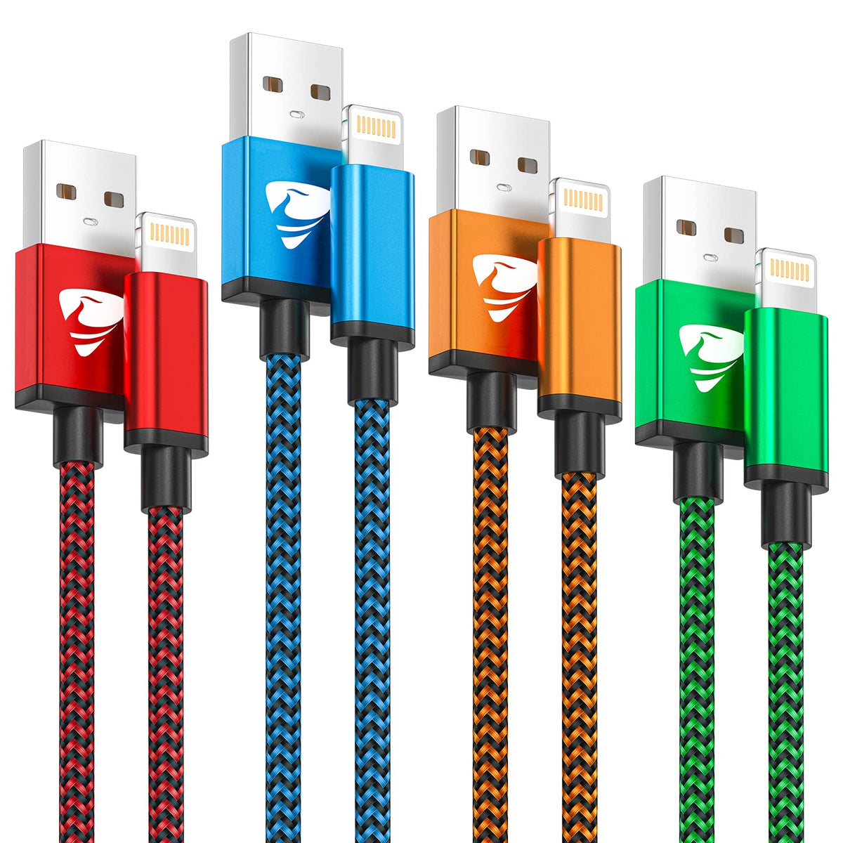 3Pack 2M iPhone Charger Cable, Long iPhone Charging Cable MFi Certified Lightning Cable Fast Charging Cord Braided i Phone Charger Lead USB Cord for Phone 14 13 12 11 Pro Max XS XR 8 7 6 SE, iPad