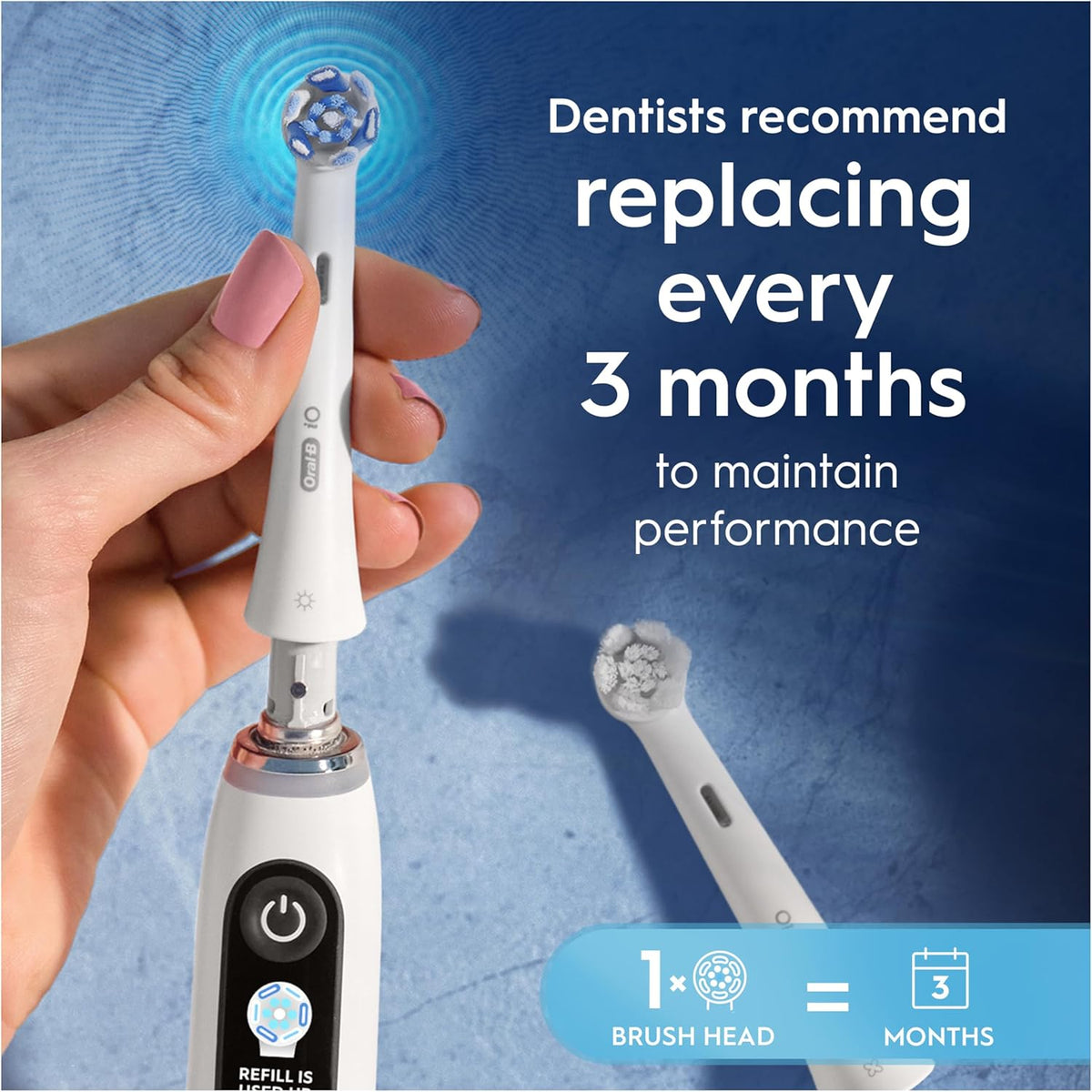 Oral-B iO Series Ultimate Clean Electric Toothbrush Brush Heads, 4 Count, White