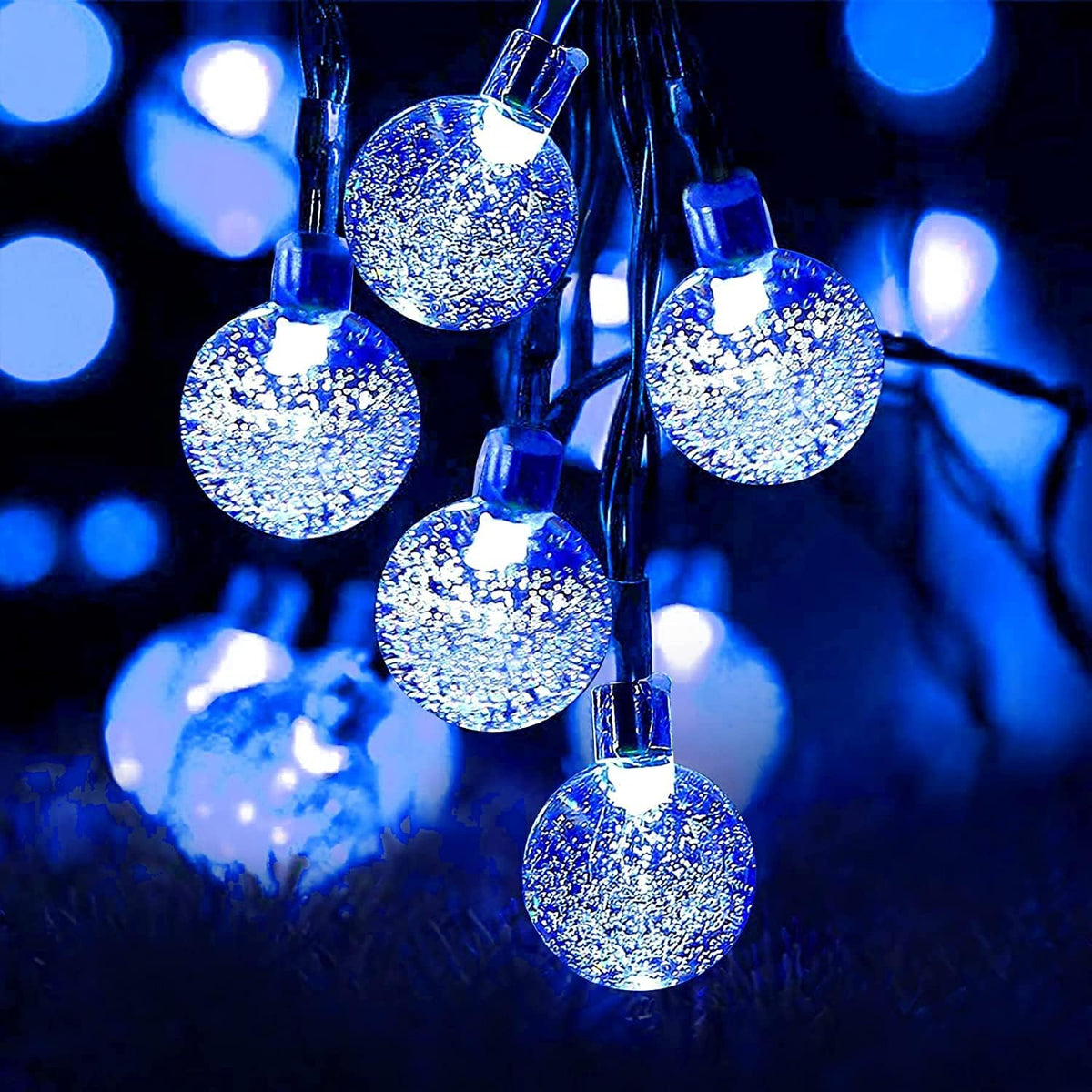 Lezonic Solar String Lights Outdoor, 50LED 7M/23Ft Solar Fairy Lights