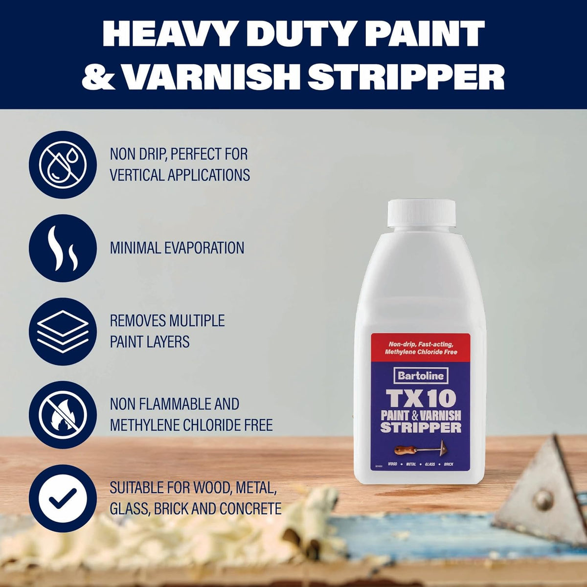 Bartoline TX10 Paint and Varnish Stripper 500ml