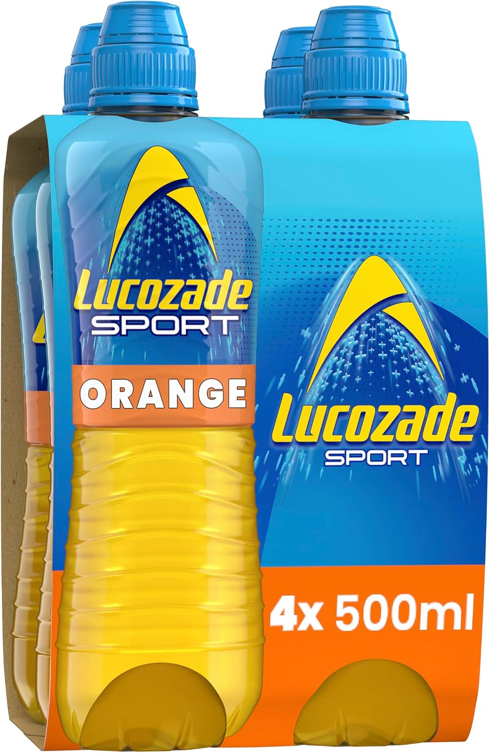 Lucozade Sport Orange Sports Drink, 4 x 500ml