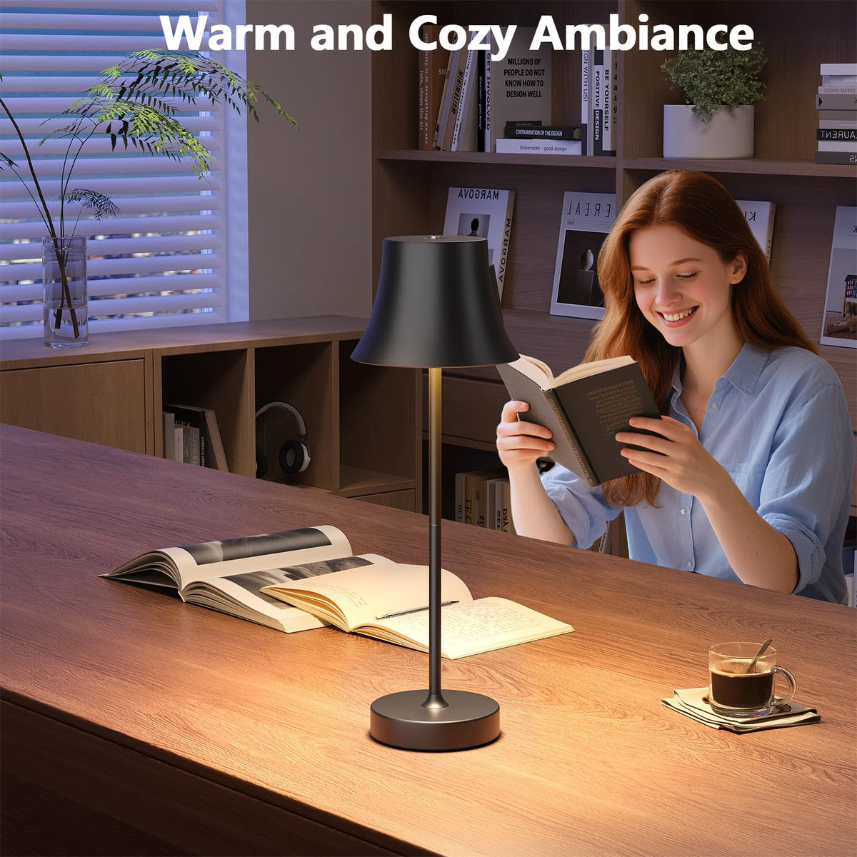 Rechargeable Table Lamp, Cordless Lamp for Outdoor & Indoor, 1 Pack