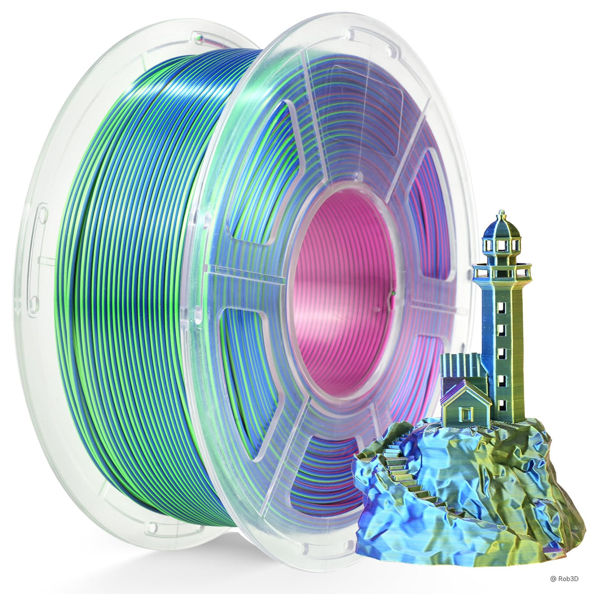 TECBEARS Matte PLA Filament 1.75mm, 600mm/s Rapid Print, 1kg Sky Blue