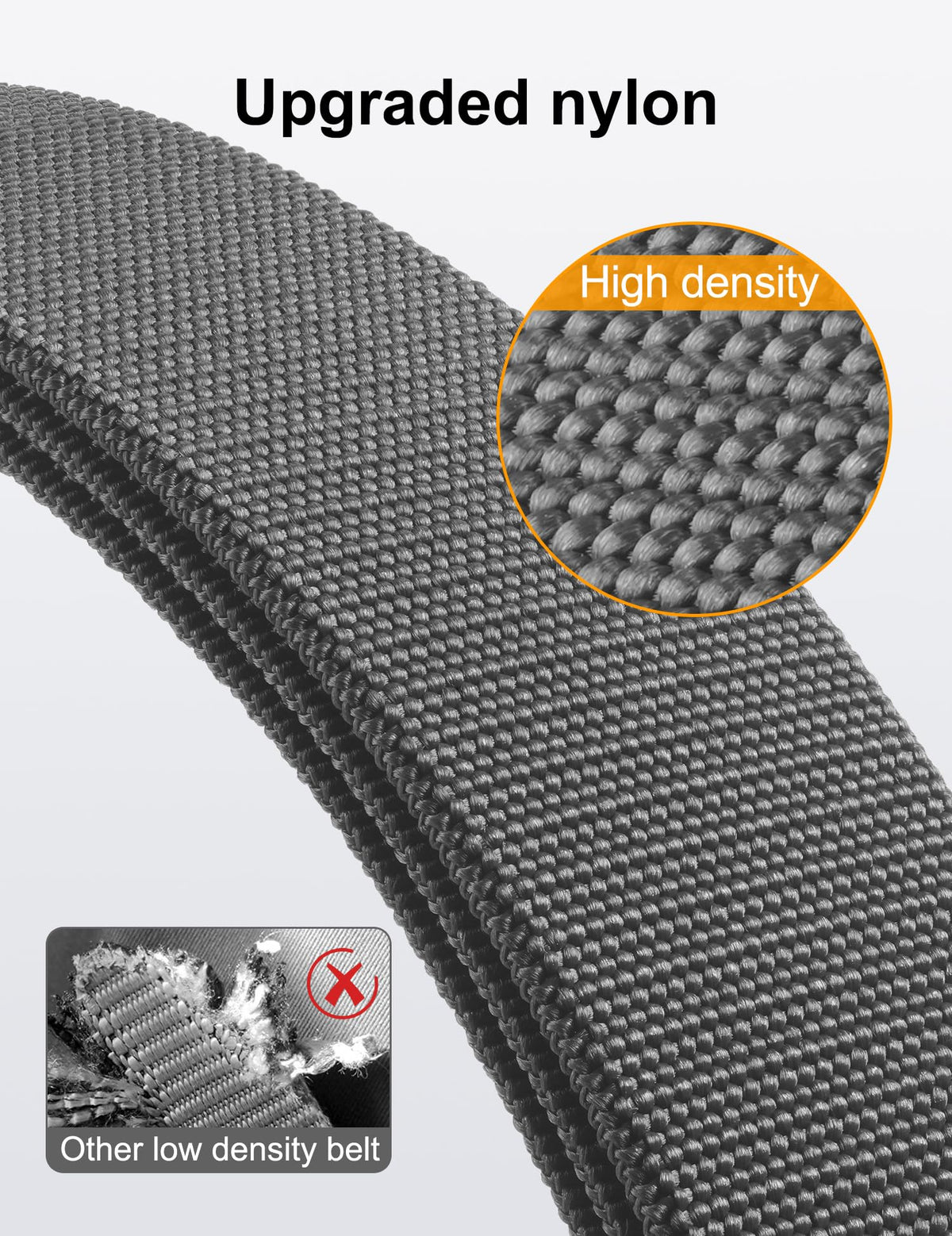 JUKMO Quick Release Tactical Belt, Military Work 1.5" Nylon Web Hiking Belt