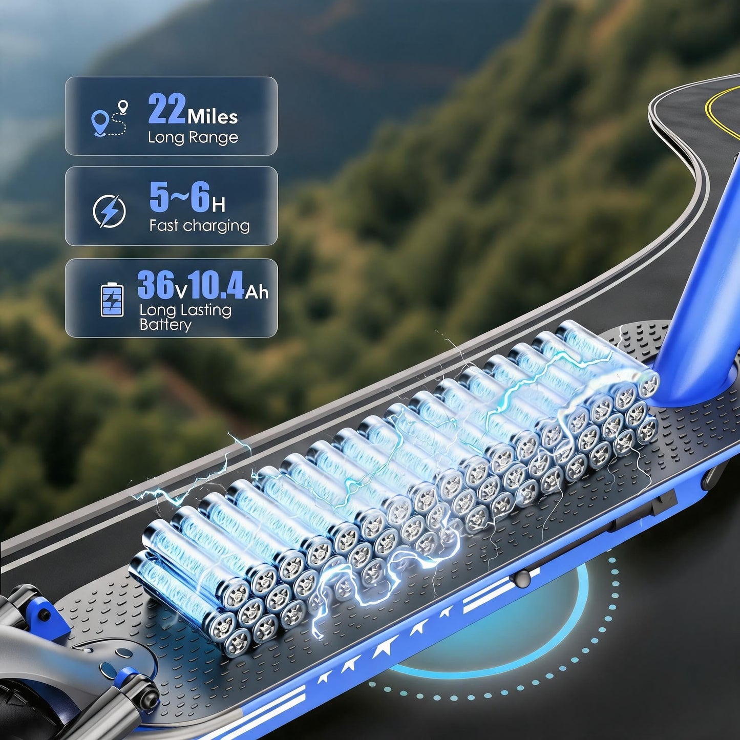 Zephyride V8 Electric Scooter — 350W, 25 km/h, 28-35 km Range, Smart App | UL-2272 Certified