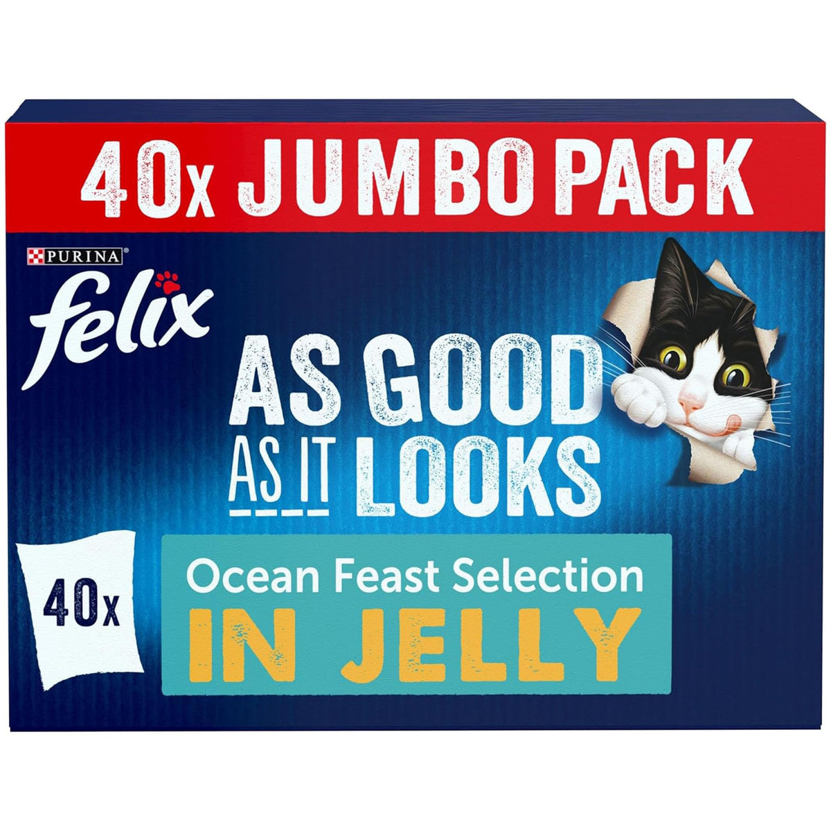 FELIX Doubly Delicious Countryside Selection in Jelly Wet Cat Food 40x85g
