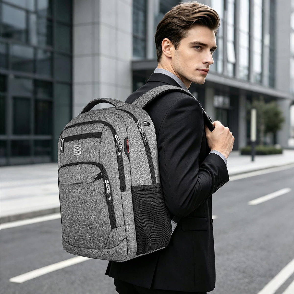 KASIBON Laptop Backpack for Men, Anti-Theft Travel Backpack Business