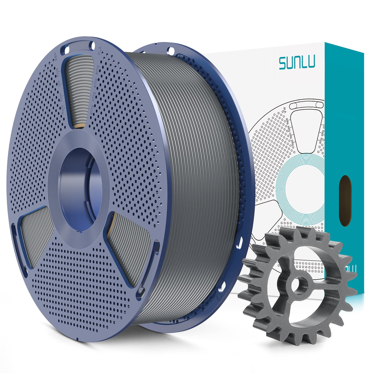 SUNLU Upgrade PLA+2.0 Filament, Next-Gen PLA+ 3D Printer Filament 1.75mm