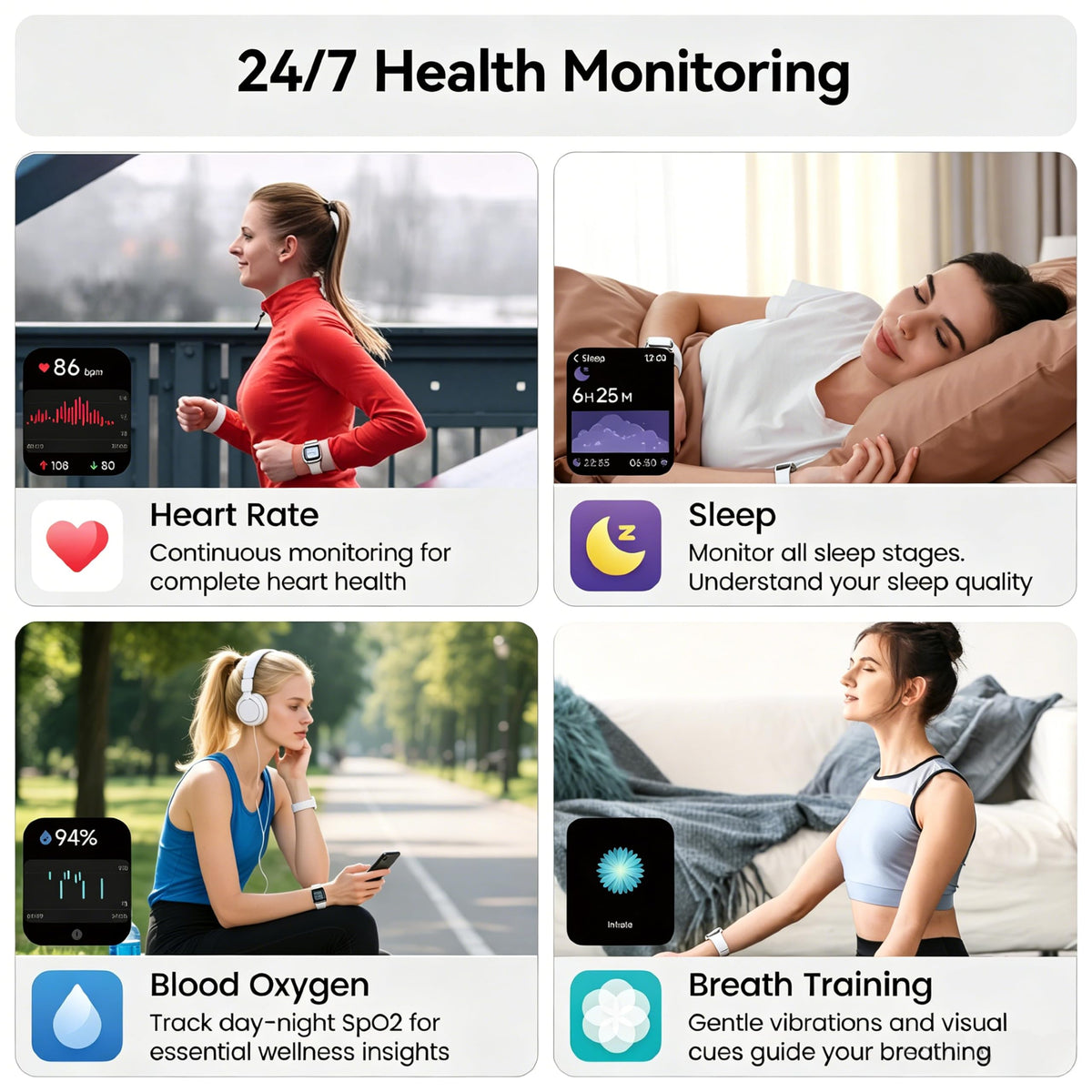 Cillso Smart Watch, Alexa Built-in, 1.83" Bluetooth Calling Fitness Watch