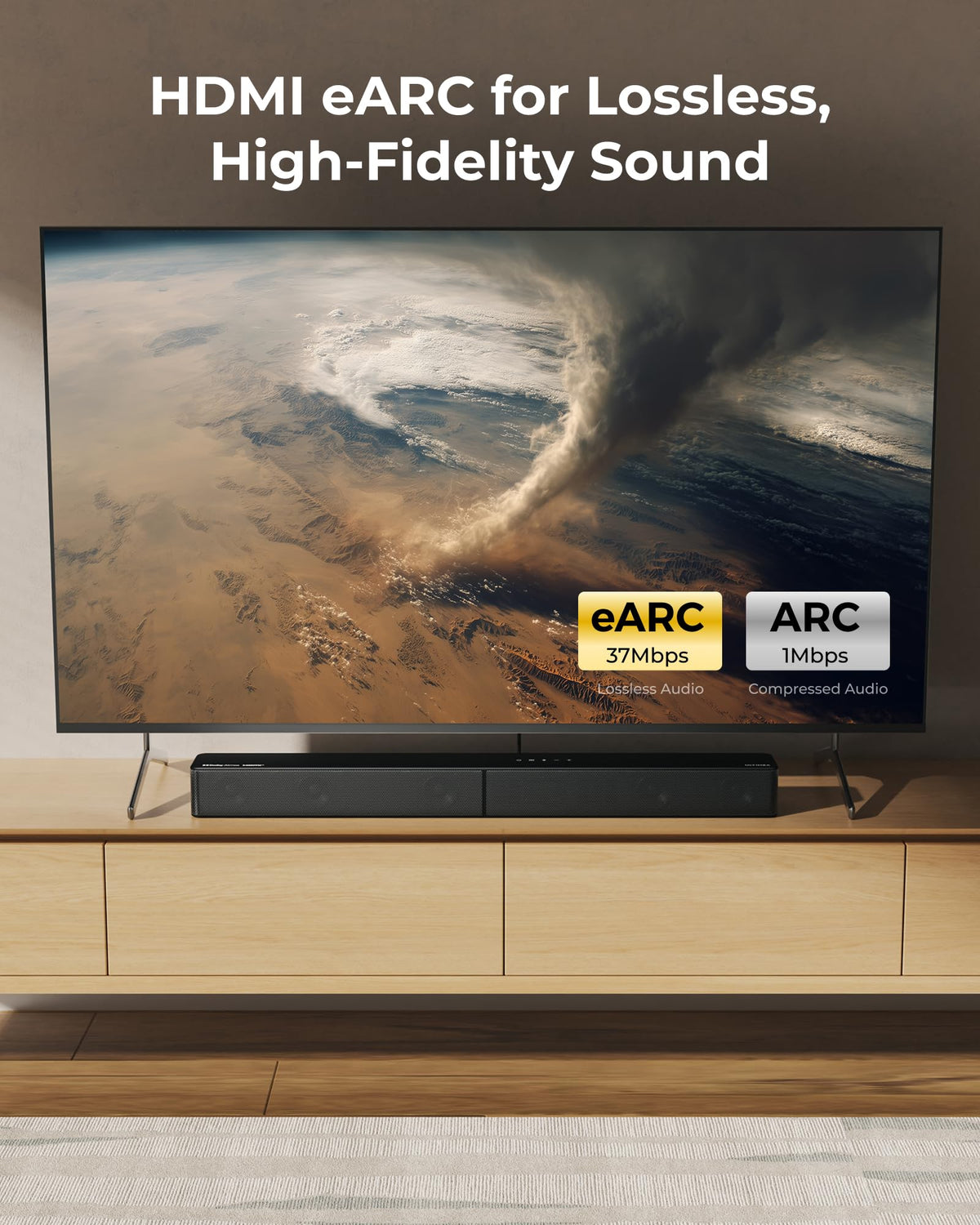 ULTIMEA 9.1ch Surround Sound System with Dolby Atmos, 2 Rear Speaker, 6.5" Wireless Subwoofer, RGB Light, App, Detachable Surround Sound System for Home Theater, Peak Power 470W, HDMI eARC, Apollo S90