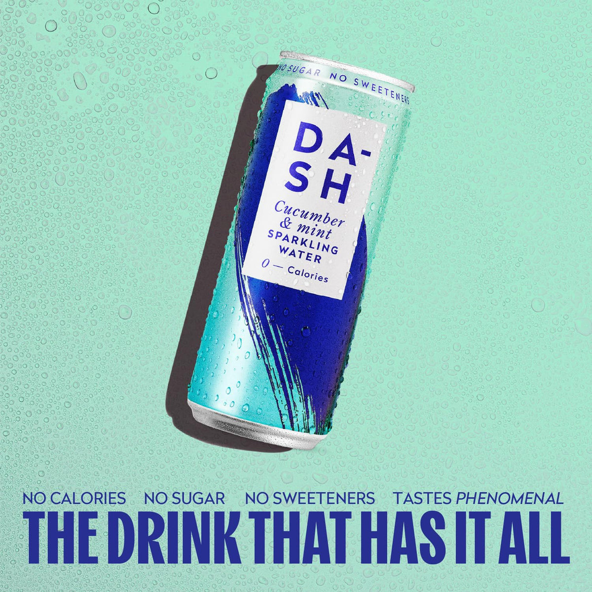 DASH Water Raspberry - 12 x Raspberry Flavoured Sparkling Spring Water - NO Sugar, NO Sweetener, NO Calories - Infused with Wonky Fruit (12 x 330ml cans)