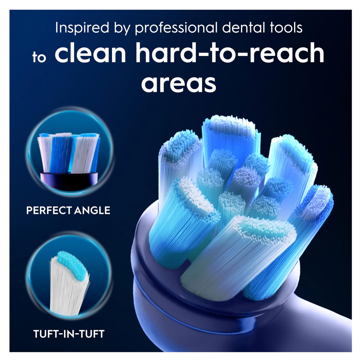 Oral-B iO Series Ultimate Clean Electric Toothbrush Heads, 8 Count, Black