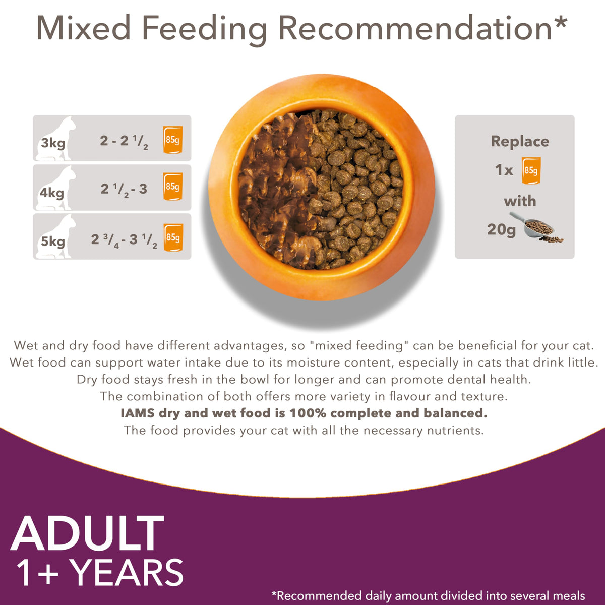 IAMS Adult Wet Cat Food Land & Sea in Jelly 72 x 85g