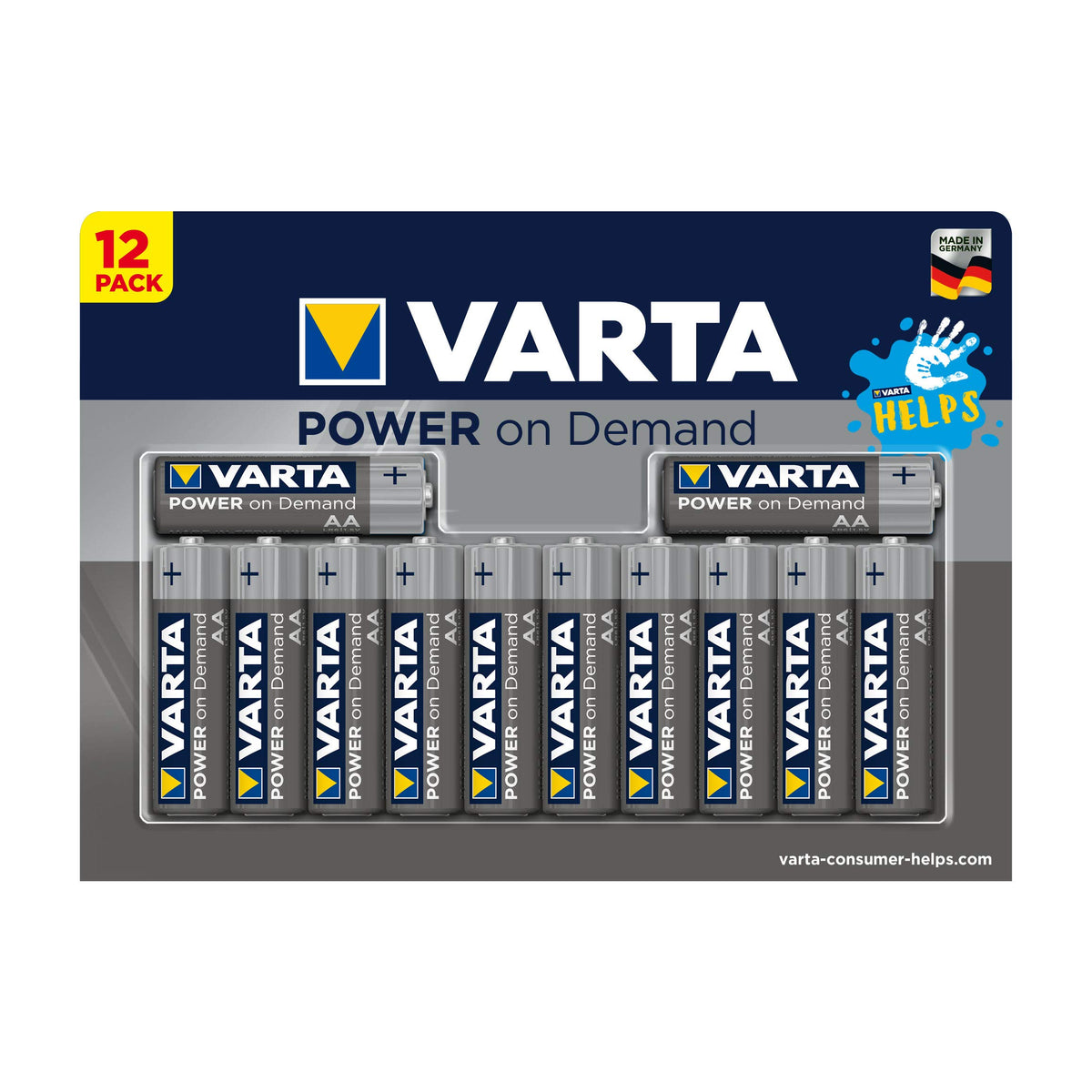 VARTA Batteries AA, Pack of 40, Power on Demand, Alkaline, 1.5 V