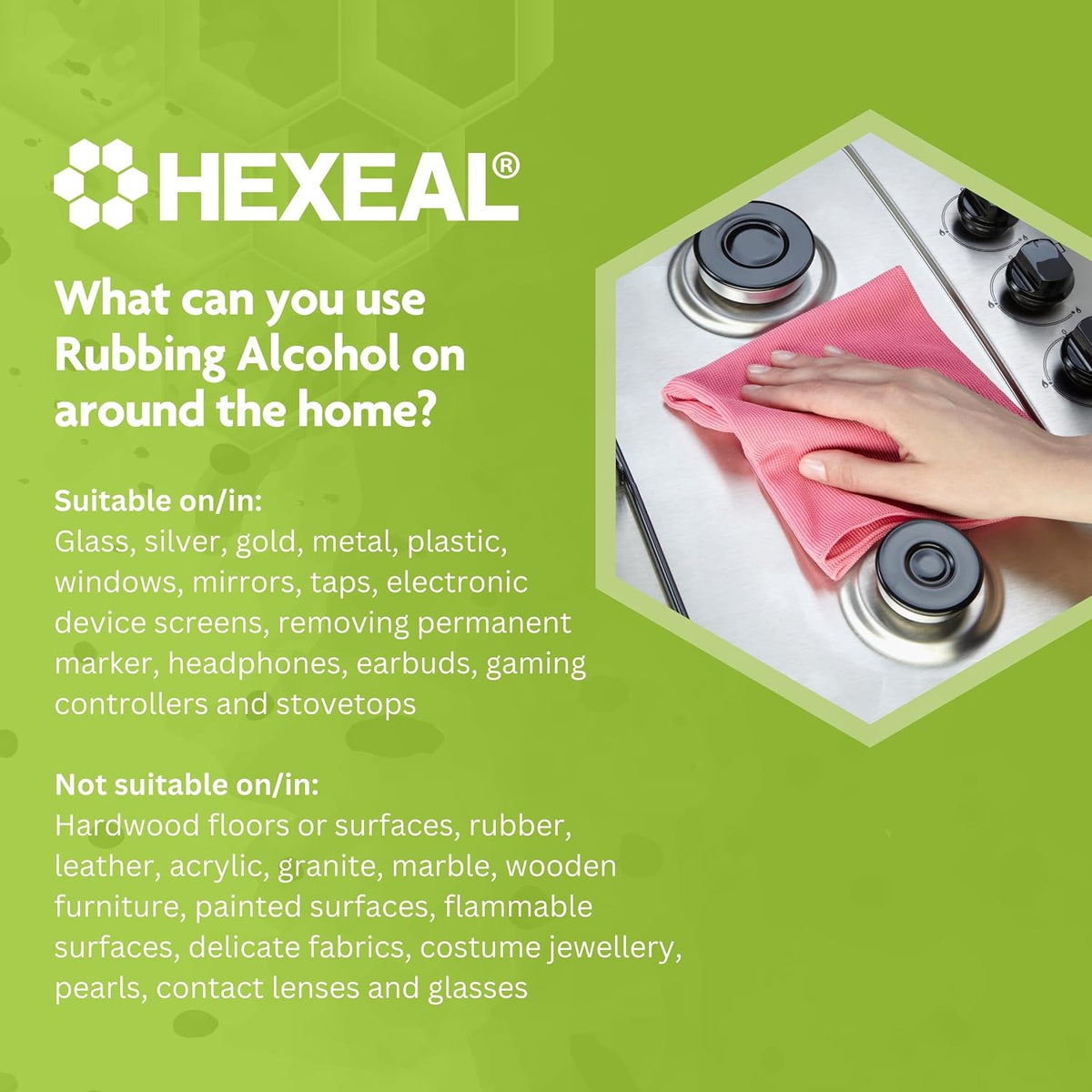 Hexeal 70% Rubbing Alcohol 1L – Cleaning Fluid & Disinfectant