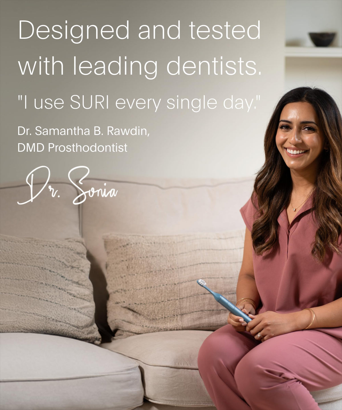 SURI Recyclable Electric Toothbrush Heads | Core & Pro Compatible | Long Lasting Replacement Heads | Pack of 3 | Winter Fern