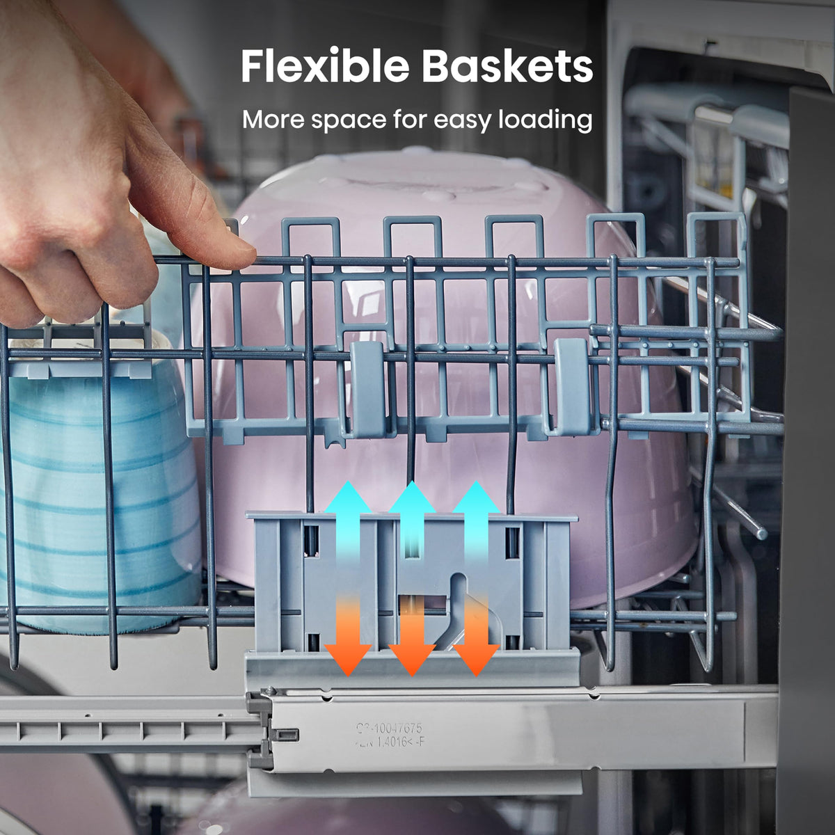 Hisense Fully Integrated Standard Dishwasher - Silver with Fixed Door Fixing Kit HV623D15UK - D Rated