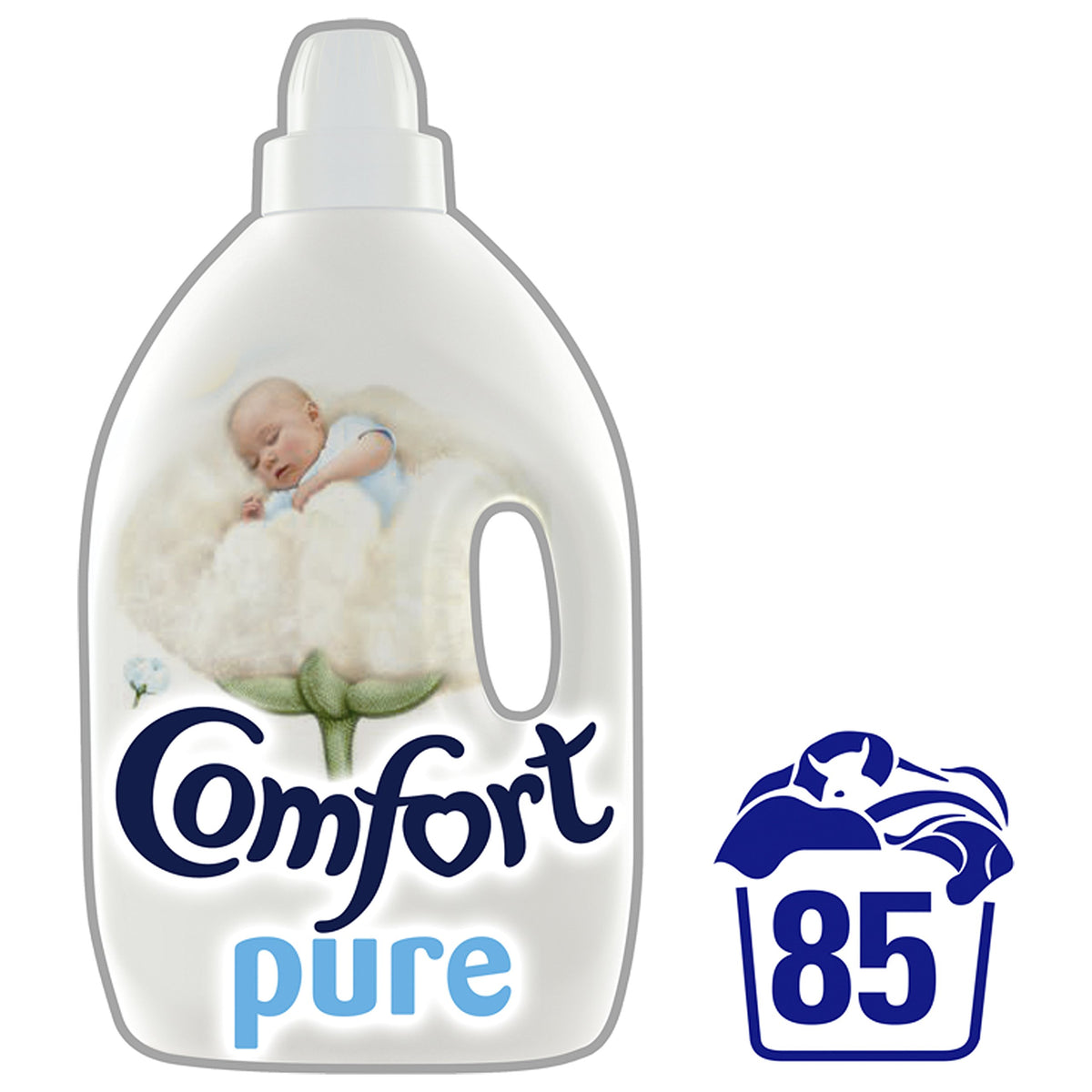 Comfort Pure Sensitive Fabric Conditioner dermatologically tested gentle next to sensitive skin 160 washes (4.8 L)