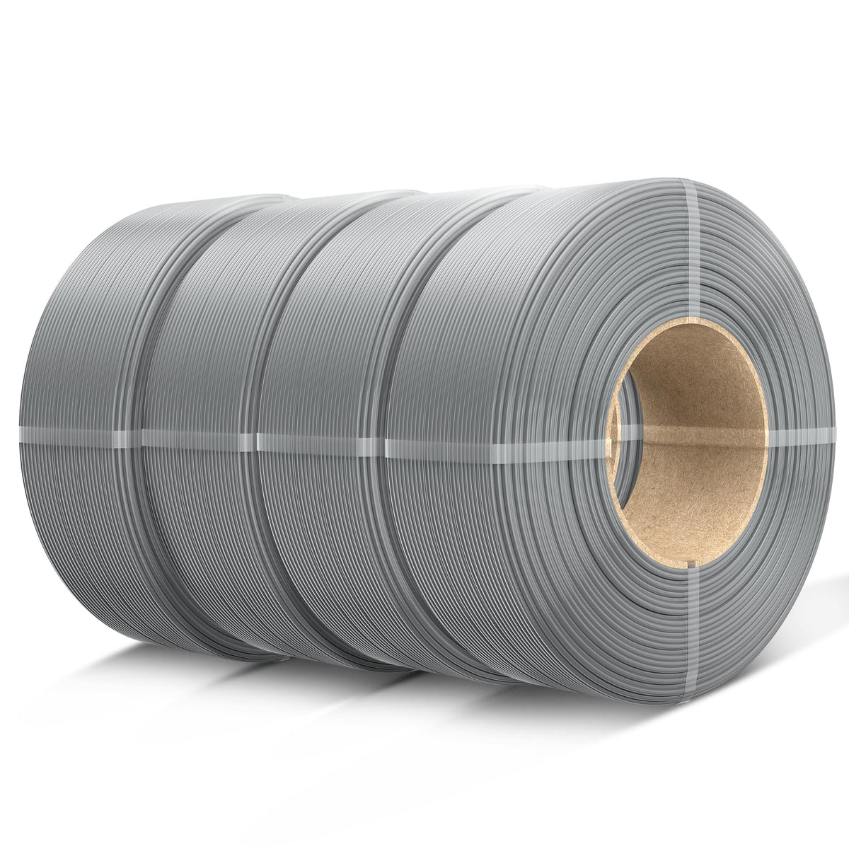 SUNLU 3D Printer Filament PETG Filament Refill 1.75mm,Suitable for SUNLU Third-Generation Reusable spools,Dimensional Accuracy +/- 0.02 mm,1kg per Spool, Pack of 4,4 Black