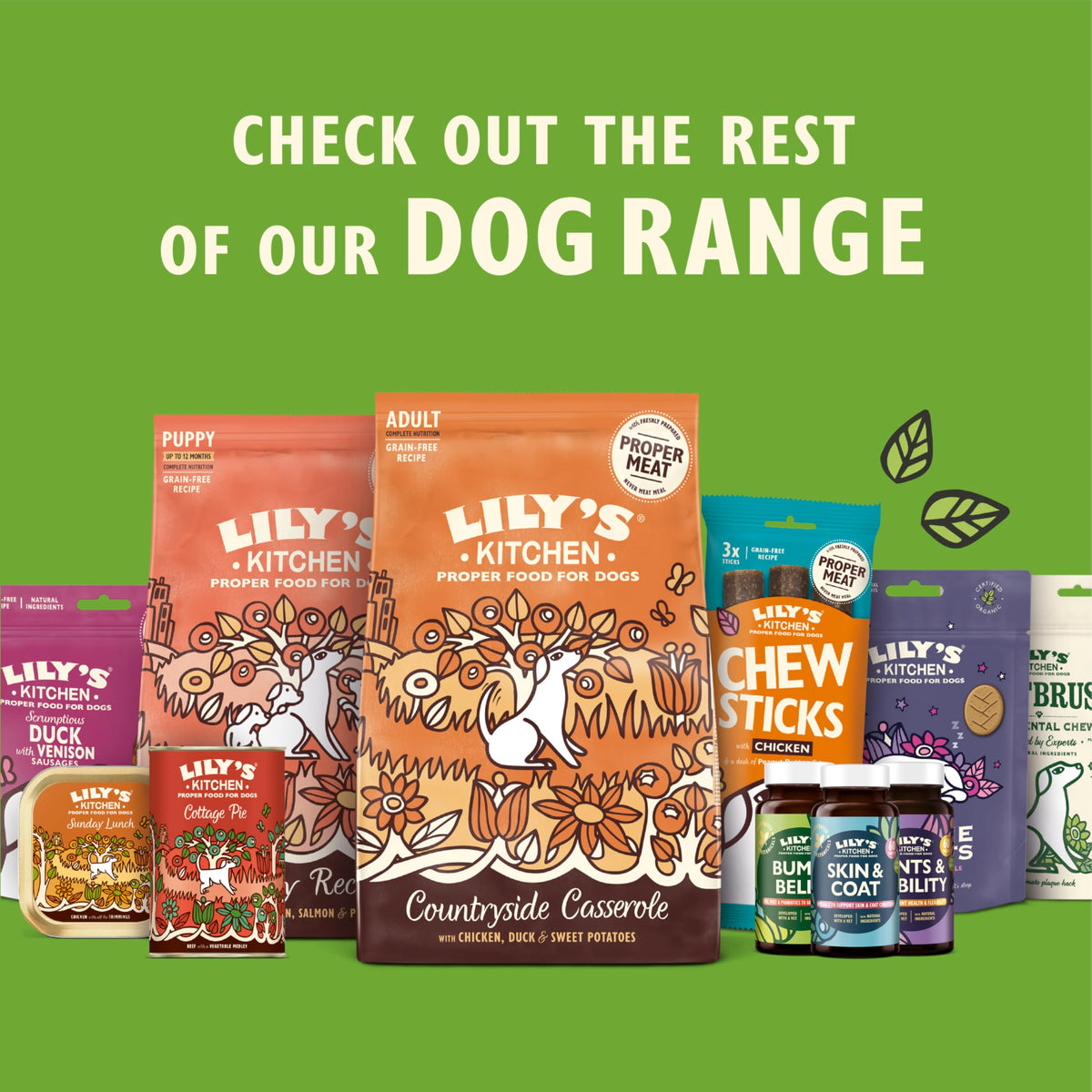 Lily's Kitchen Natural Adult Dog Food Wet Trays - Classic Dinners Multipack - Chicken, Lamb & Beef - Complete Meal Recipes (6 Trays x 150g)