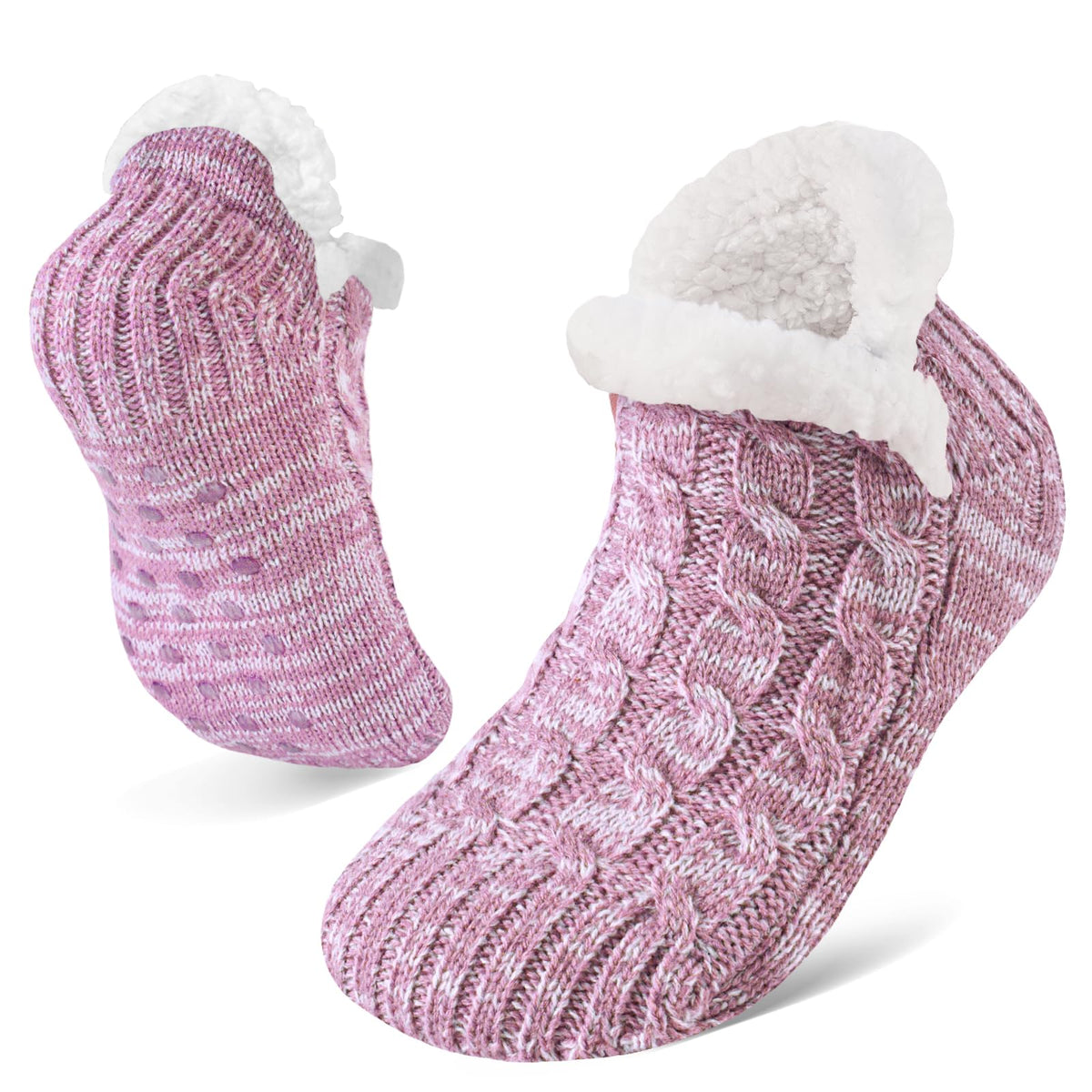 Niorasen Fluffy Slipper Socks Women Men, Winter Gift for Her, UK 4-9