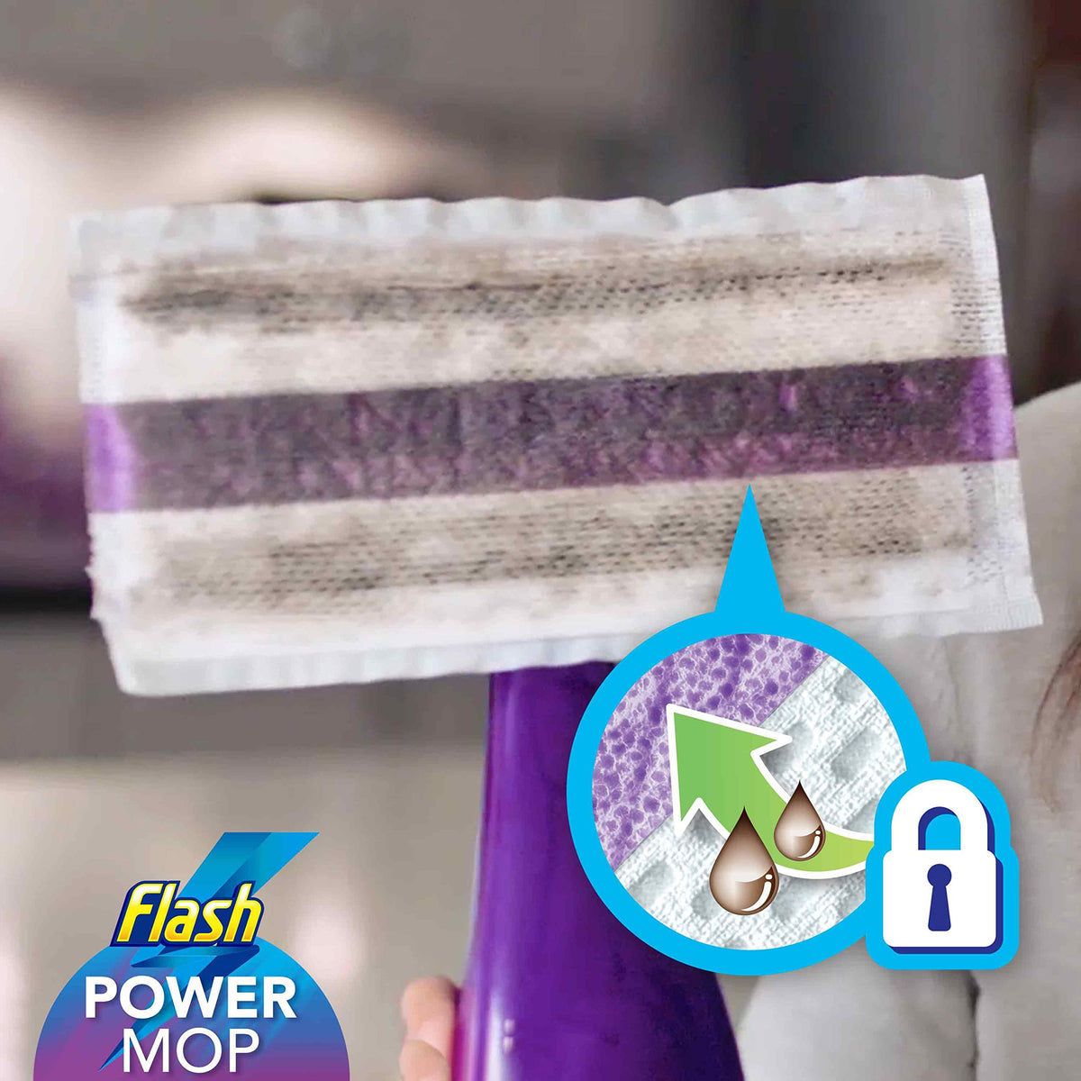 Flash Power Spray Mop Floor Cleaner Liquid Citrus 4x1.25L