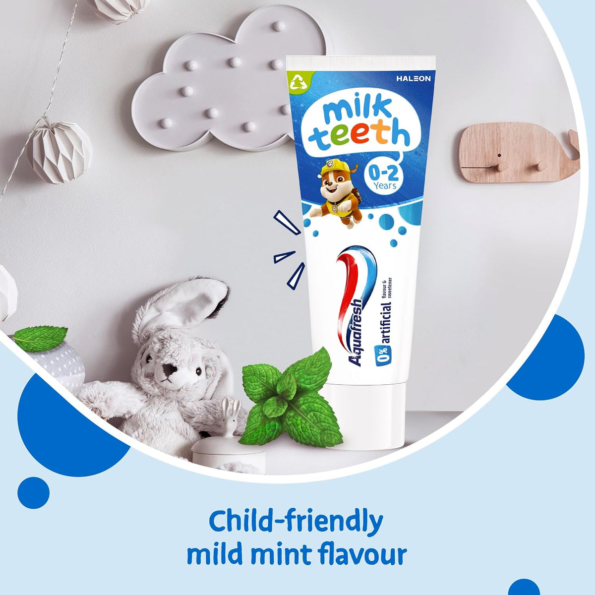 Aquafresh Paw Patrol Milk Teeth Baby Toothpaste, 0-2 Years, 50 ml