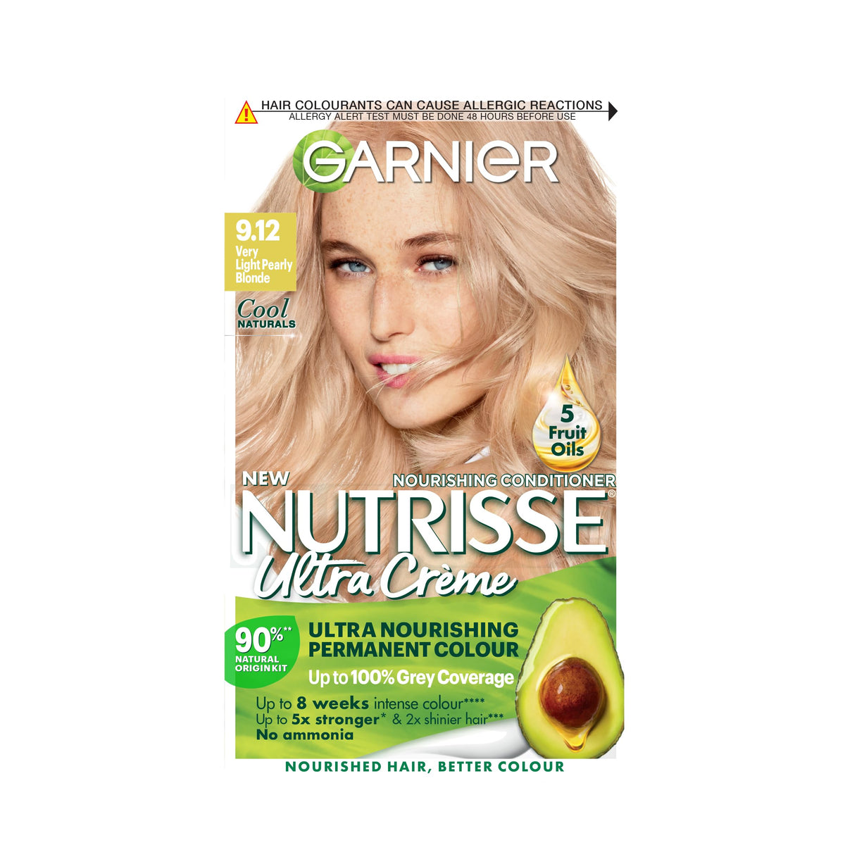 Garnier Nutrisse Ultra Color Permanent Hair Dye, 4.15 Iced Coffee Brown