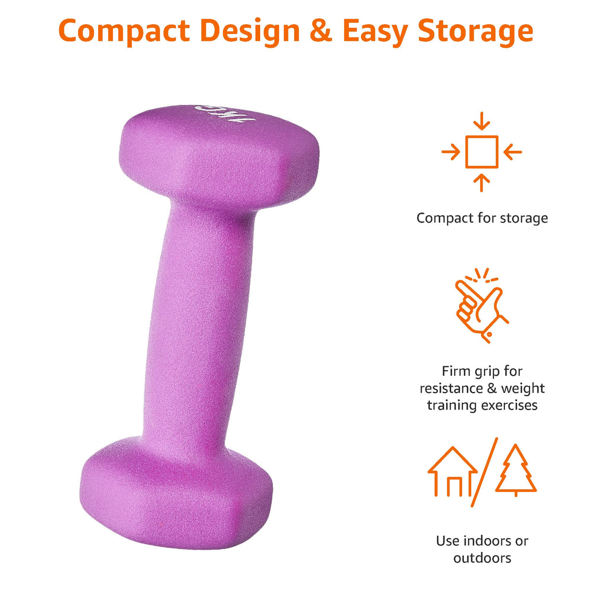 Amazon Basics Neoprene Dumbbell Pair