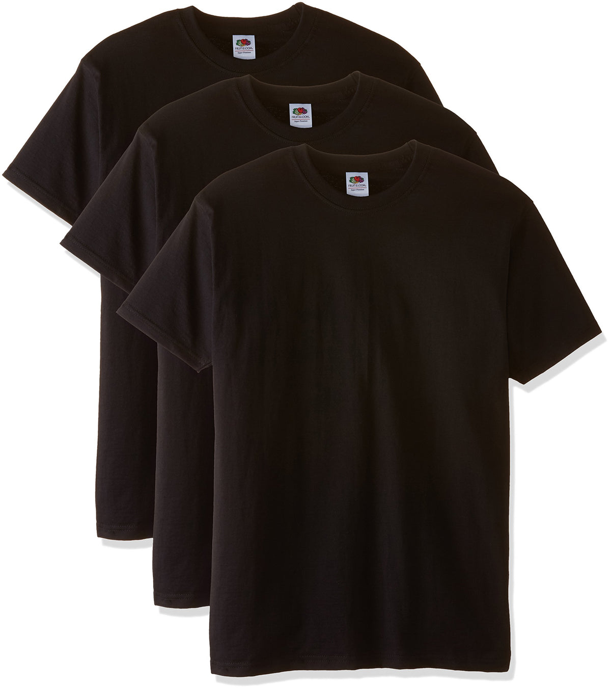Fruit of the Loom Men's Super Premium Short Sleeve T-Shirt Pack of 3