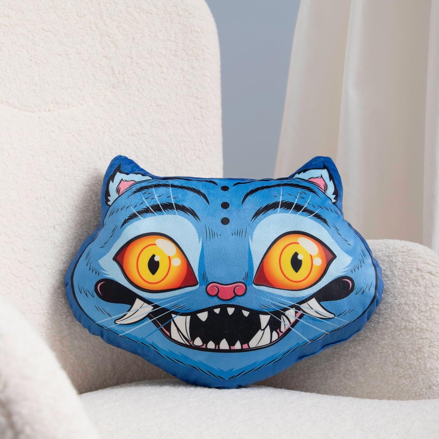 K Pop Demon Hunters Officially Licensed Shaped Cushion Pillow | Derpy Shaped Pillow | Glow In The Dark | Perfect For Bedroom Or Living Room Décor 40 x 40cm