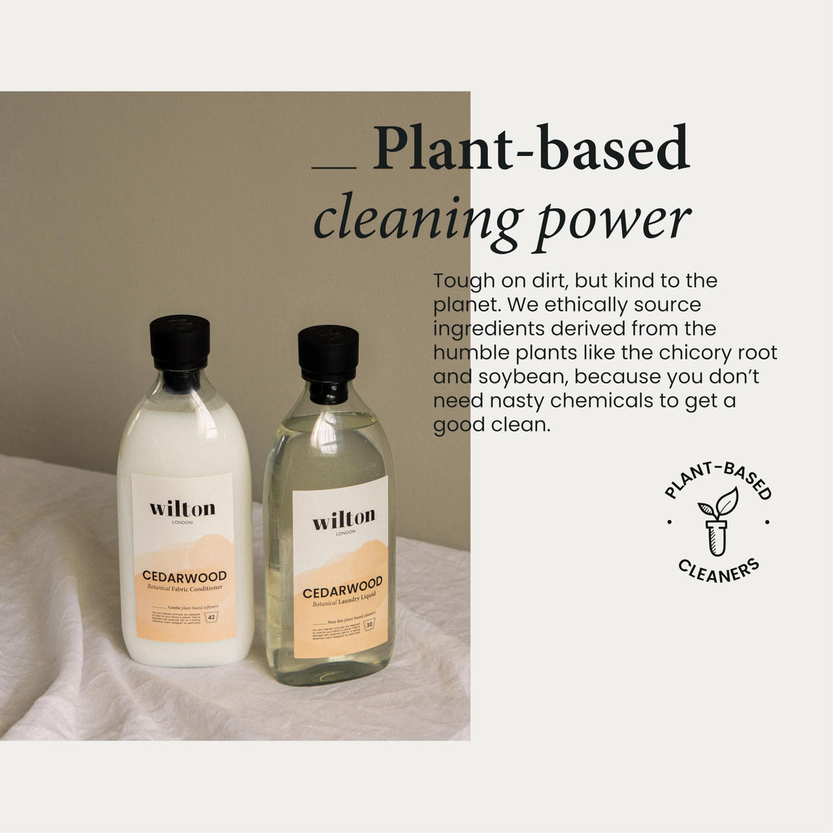 Wilton London Eco Friendly Lavender Laundry Liquid 30 Washes - Non-Bio - Plant-based & Biodegradable Laundry Detergent - Packed with Essential Oils - Made in UK - 1 Litre