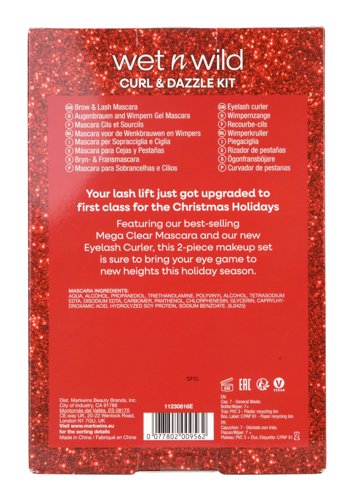 Wet n Wild High On Lash, Eyelash Curler for Long Lasting Lifted Lashes, Bouncy and Soft Silicone Pad for a Safe No-Pinching, No-Pulling Experience, Travel-friendly