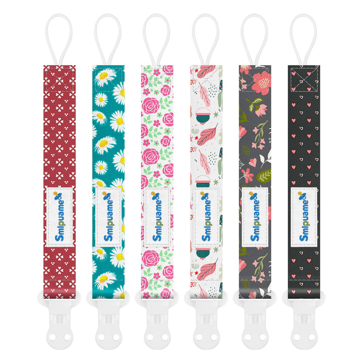 Dummy Clip Boys,8 Pack BPA Free Soother Chain,Pacifier Holder Clips for Teether Toy,Baby Dummy Strap Clip Universal Design Fit All Pacifiers Baby Teething Toys,Newborn Baby Gift