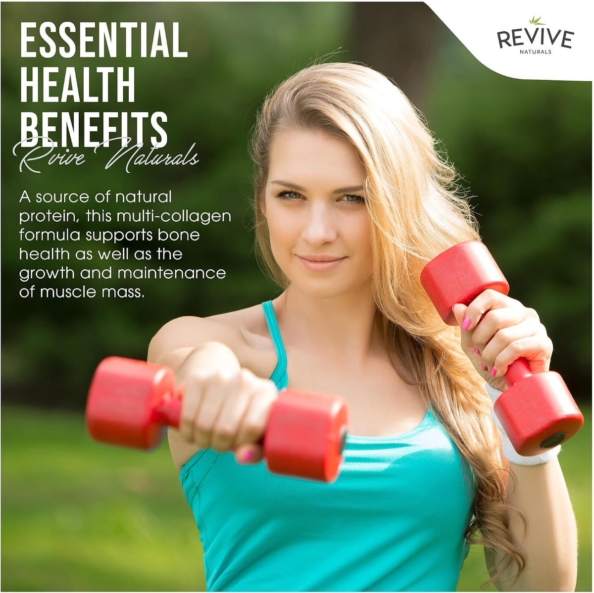 Multi Collagen Protein Powder 400g - Types I, II, III, V & X - Hydrolyzed Grass Fed Bovine, Wild Caught Fish, & Free-Range Chicken & Eggshell Collagen by Revive Naturals