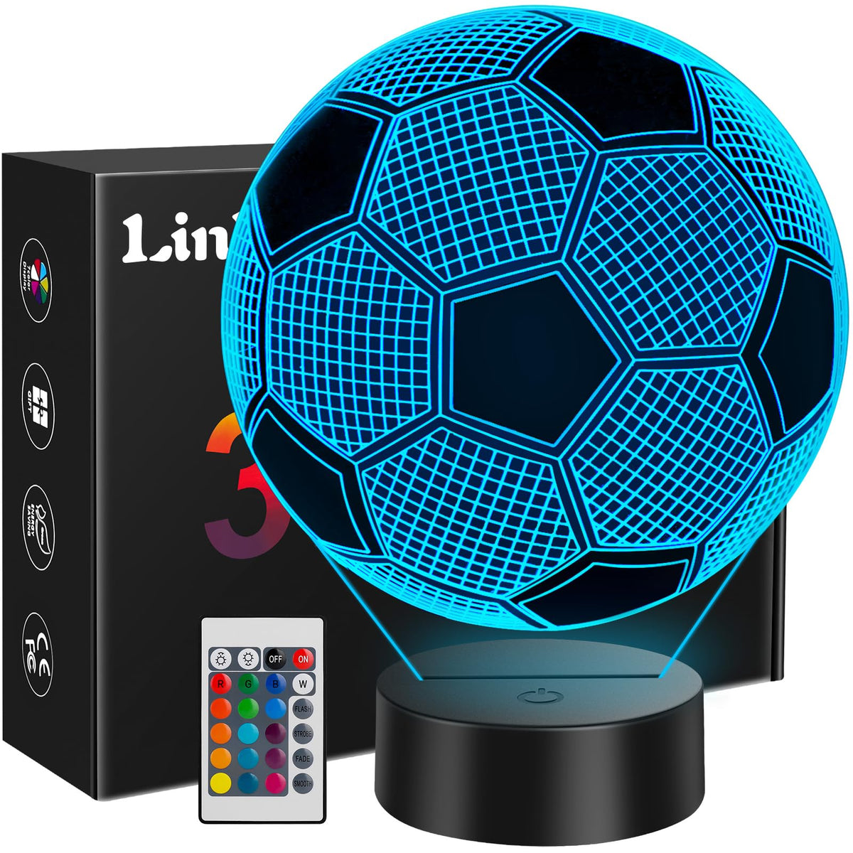 Linkax Horse Gifts for Boys, 3D Illusion Night Light for Girl Bedroom Decor