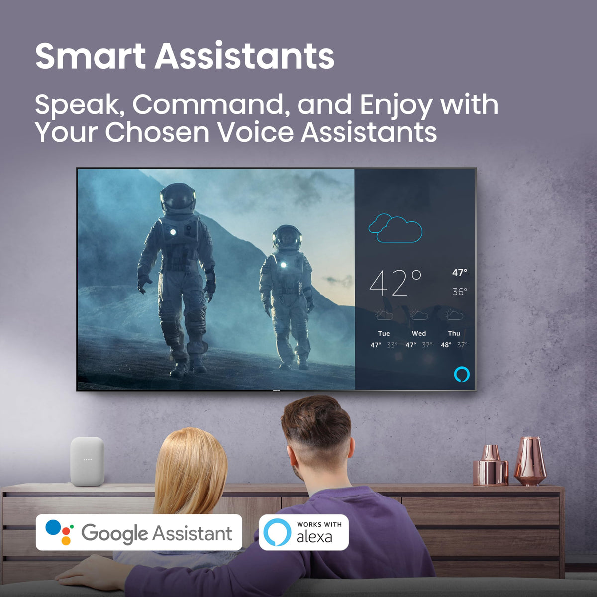 Hisense 40" 40A4QTUK FHD LED TV with Freely - Direct Lit LED, Dolby Audio, Natural Colour Enhancer, Games Mode, Sports Mode, Disney +, YouTube, Netflix
