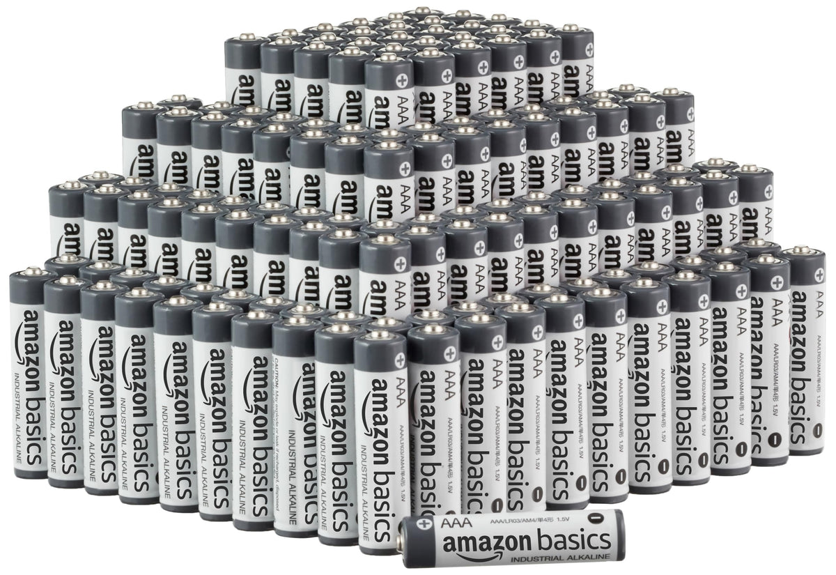 Amazon Basics 40-Pack AAA Alkaline Industrial Batteries, 1.5 Volt, 5-Year Shelf Life