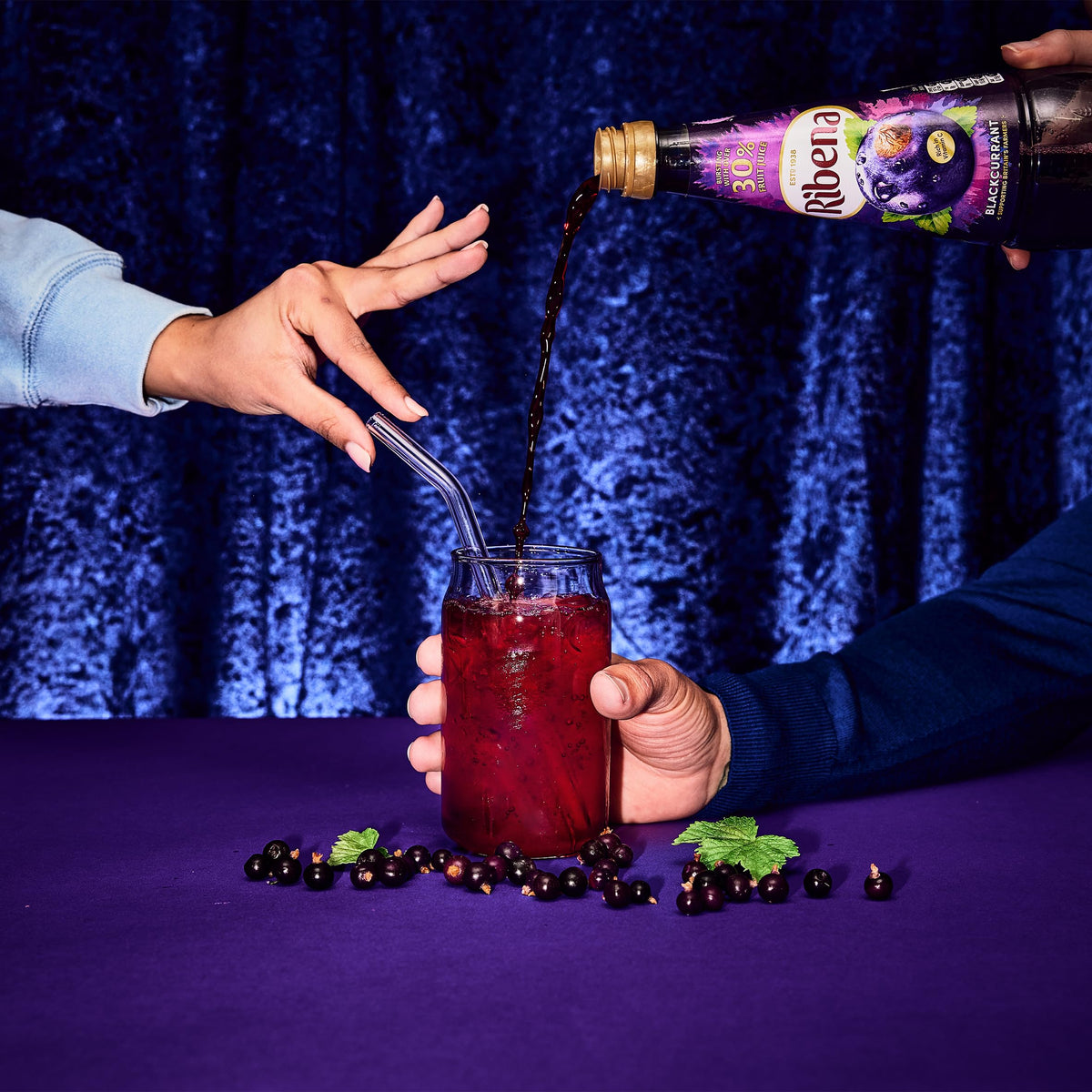 Ribena Blackcurrant Squash 1.5L – Real British Blackcurrants | Rich in Vitamin C | No Artificial Colours or Flavours | 100% Recycled Plastic Bottle