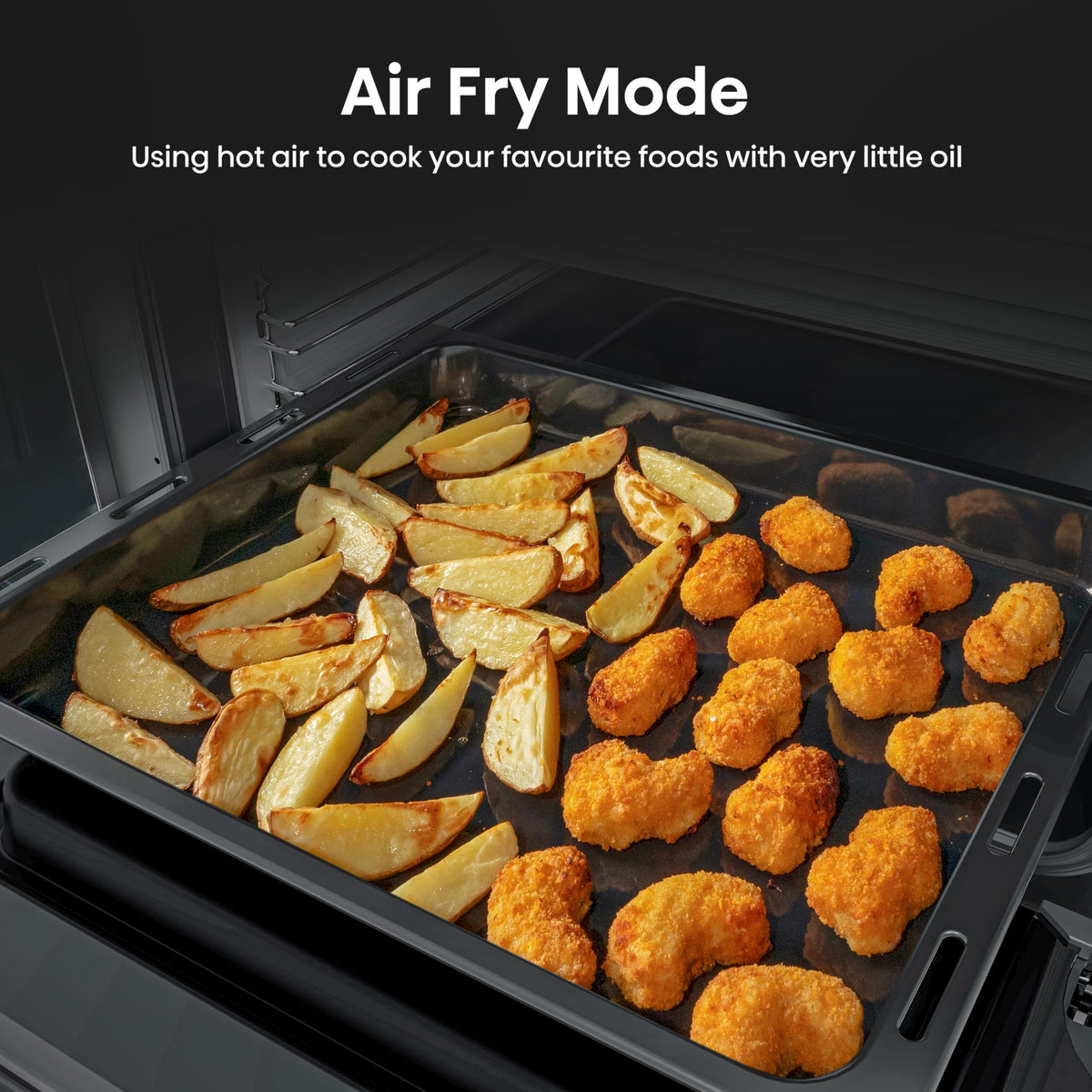 Hisense HDUKC60W 60cm Electric Cooker with Ceramic Hob-White, A Rated Double Oven 50L/80L [Energy Class A]