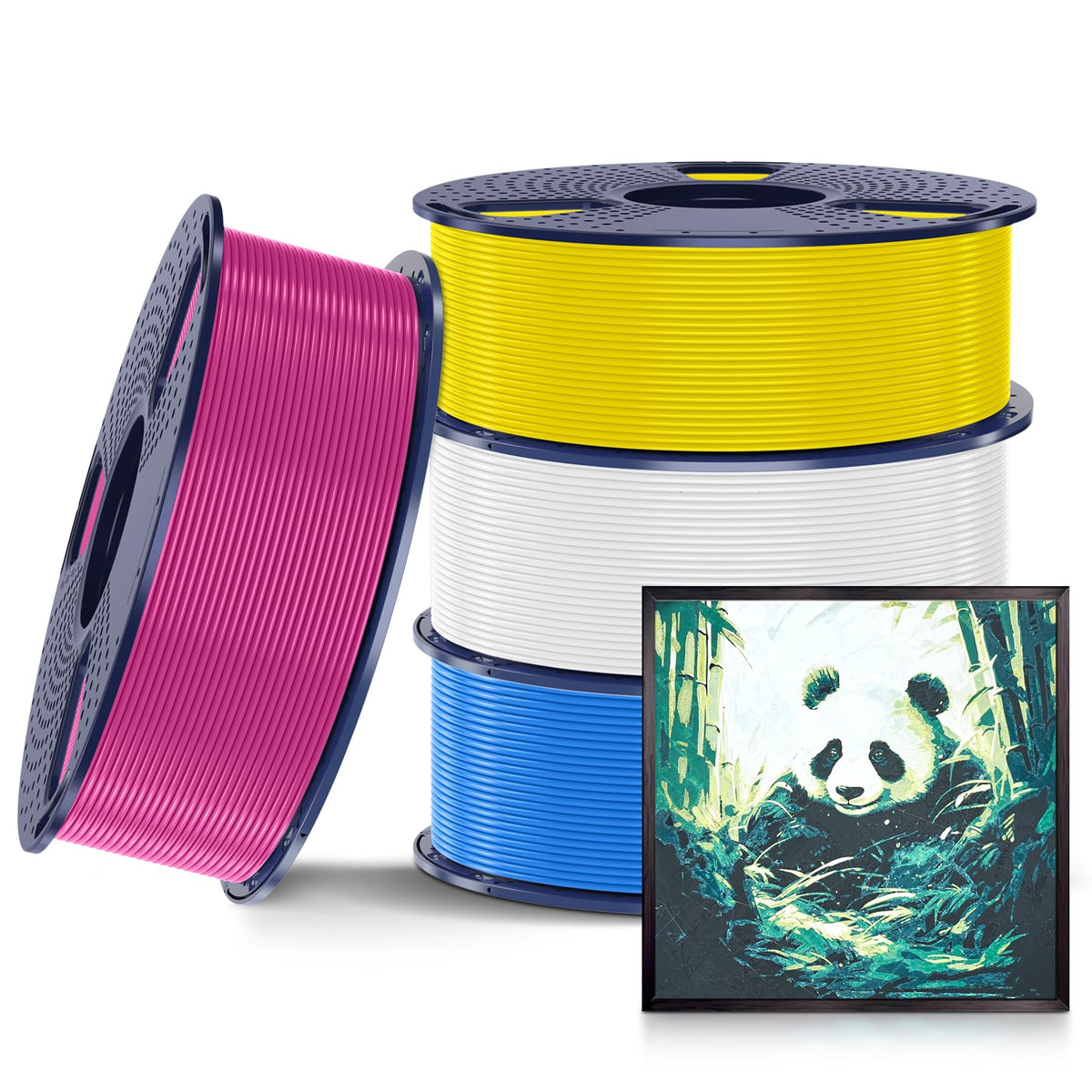 SUNLU PLA Filament 1.75mm Black PLA 1KG, Neatly Wound 3D Printer Filament