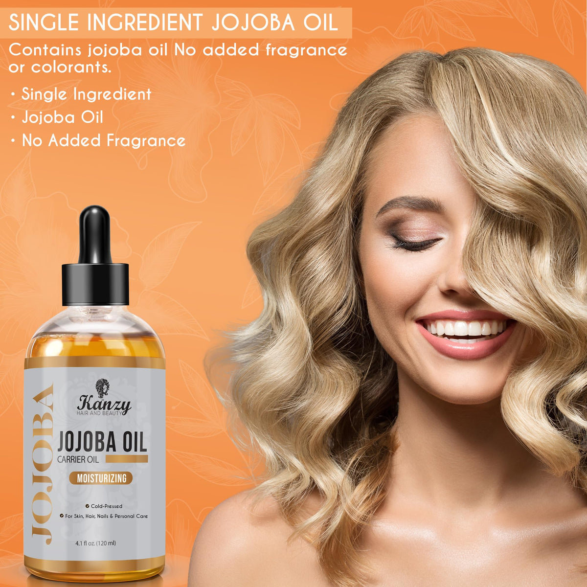 Kanzy Vitamin E Oil for Skin, Hair, Lips and Face - Naturally Sourced Multi-Purpose Plant-Based Vitamin E Oil for Hair Growth as Skincare and Haircare Product for both Men and Women (30 ml)