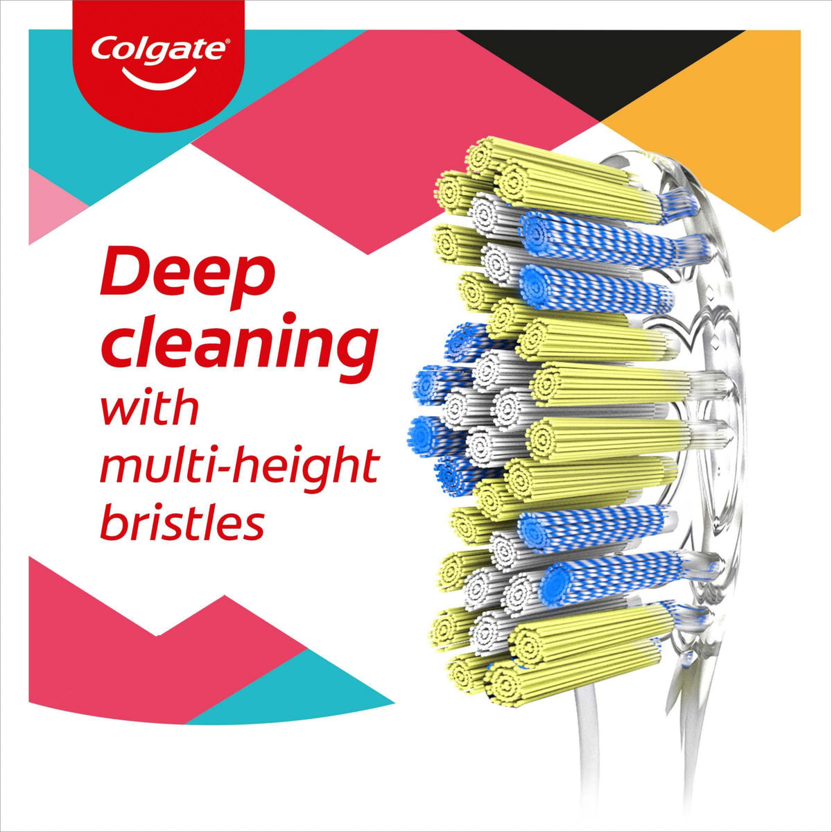 Colgate Zigzag Medium Bristles Manual Toothbrush (3-Pack)