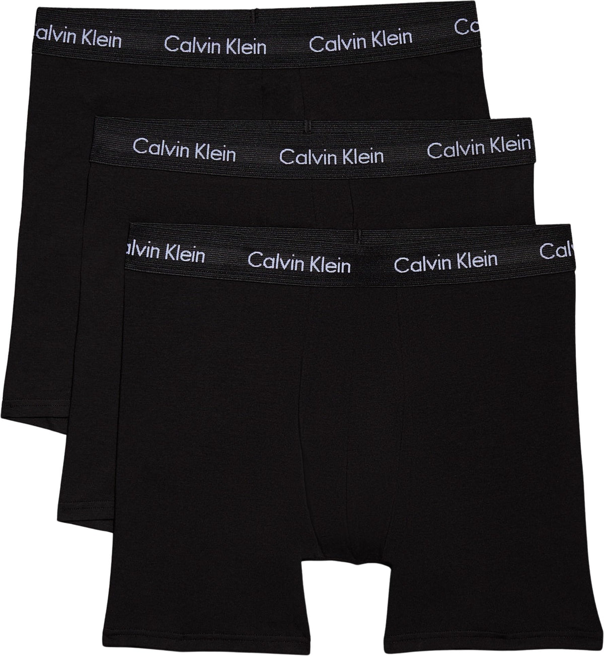 Calvin Klein Men’s 3 Pack Boxer Briefs with Logo Waistband