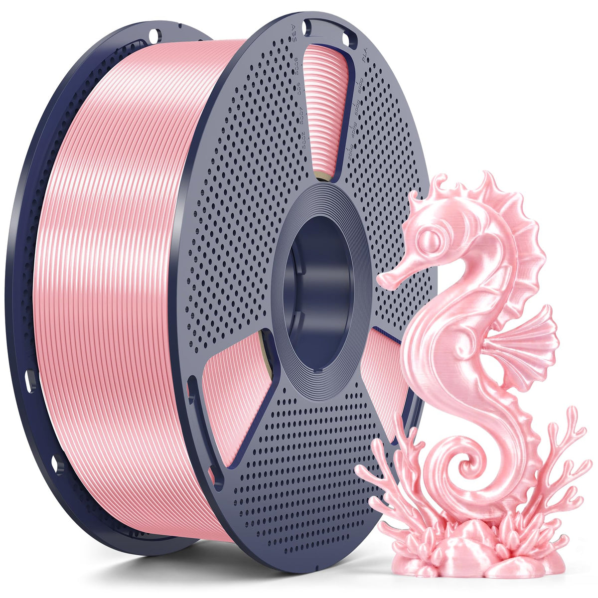 SUNLU 4KG Silk 2.0 PLA Filament 1.75, Gold+Silver+Titanium Steel+Copper Red