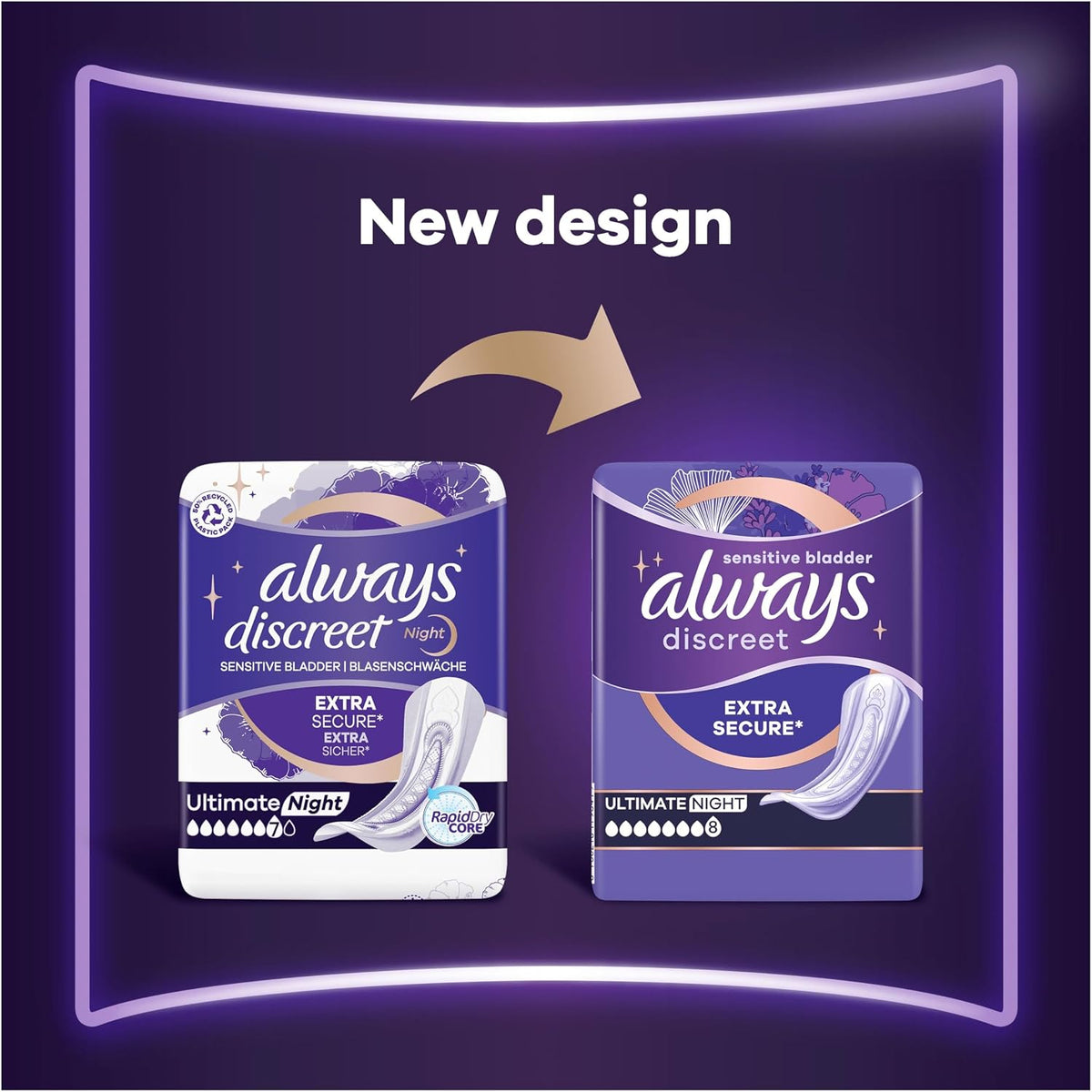 Always Discreet Incontinence Pads Ultimate Night 48x